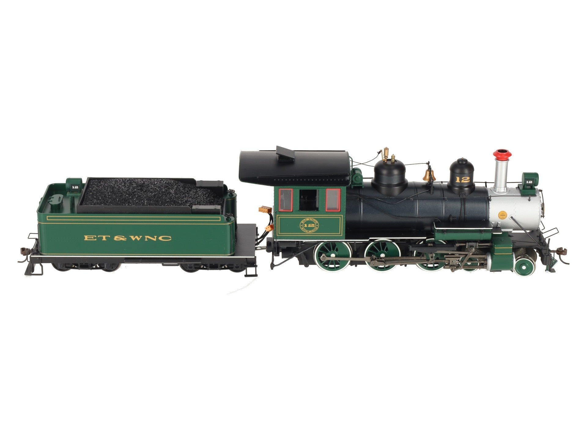 Bachmann 28670 On30 ET&WNC Carolina 4-6-0 Steel Cab Steam Locomotive w/DCC #12 LN/Box