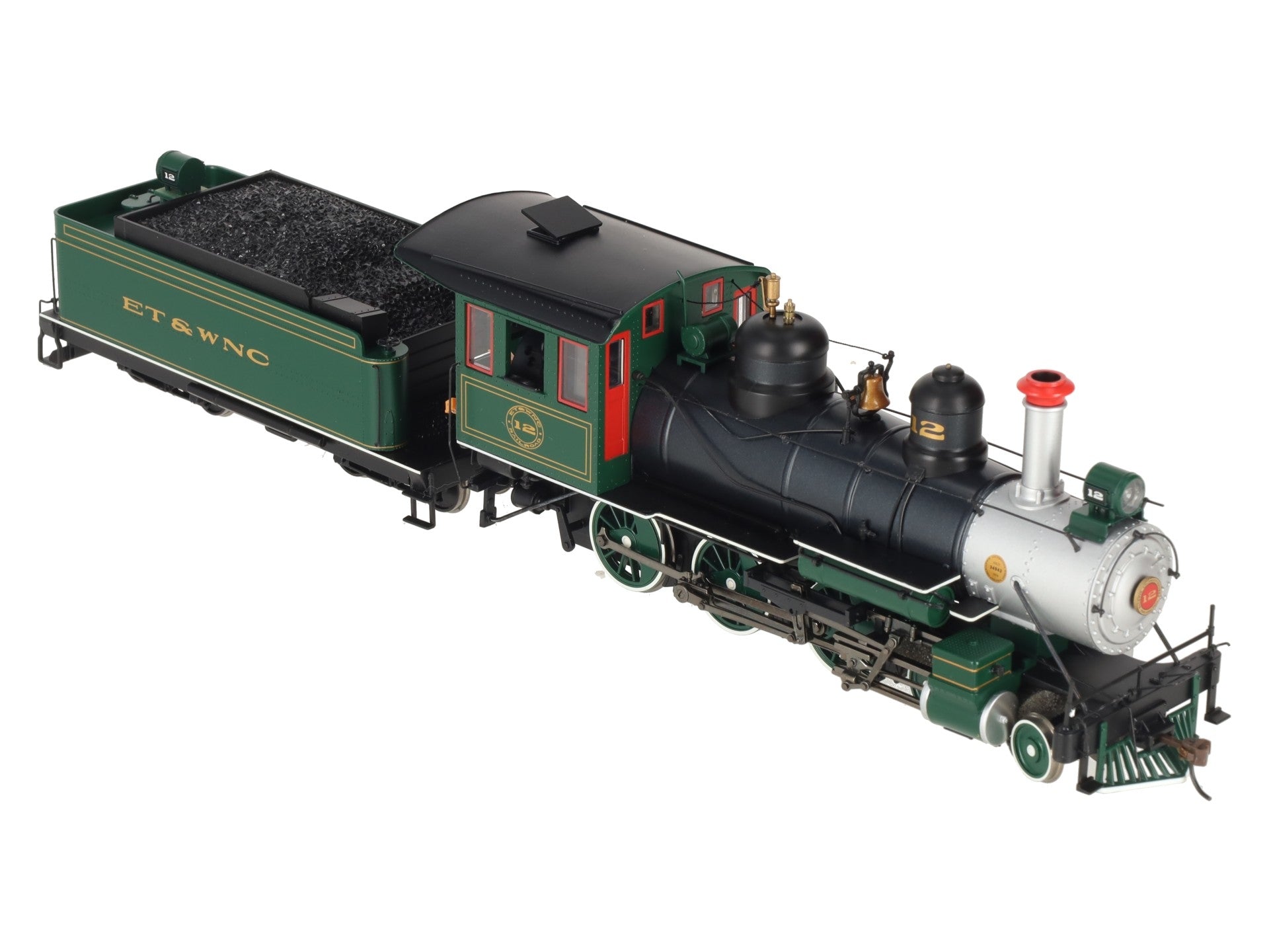 Bachmann 28670 On30 ET&WNC Carolina 4-6-0 Steel Cab Steam Locomotive w/DCC #12 LN/Box