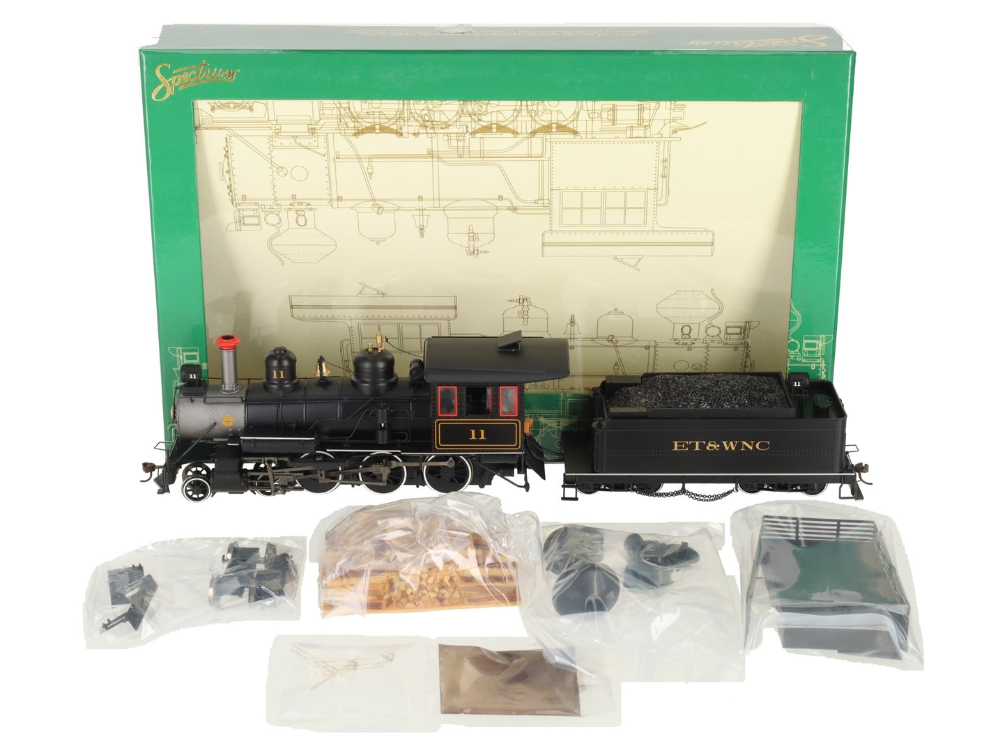 Bachmann 28671 On30 Eastern Tennessee & Western N Carolina 4-6-0 Steel Cab #11 LN/Box