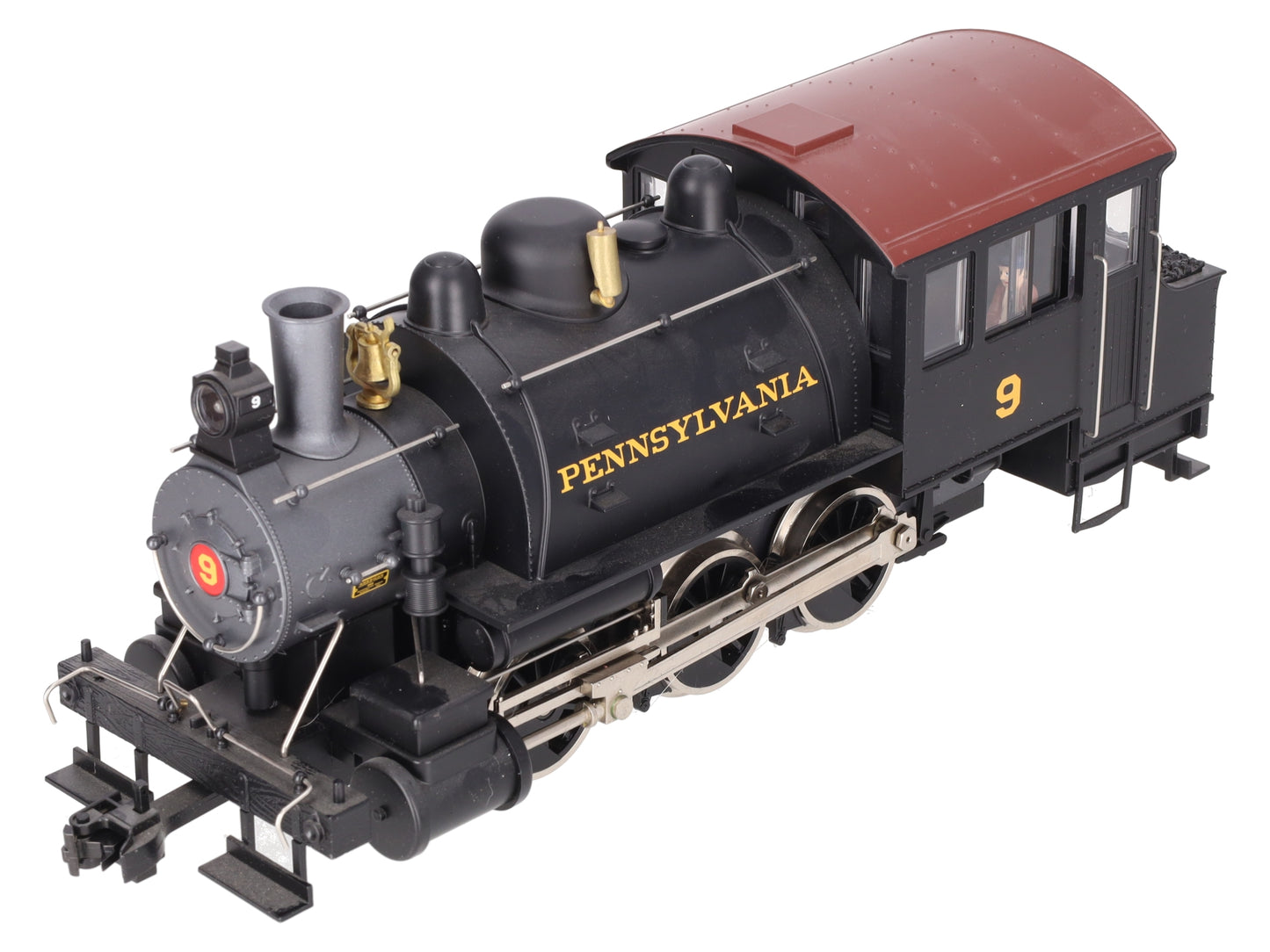 USA Trains 20056 G Pennsylvania Dockside 0-6-0T Steam Locomotive with Sound #9 EX/Box