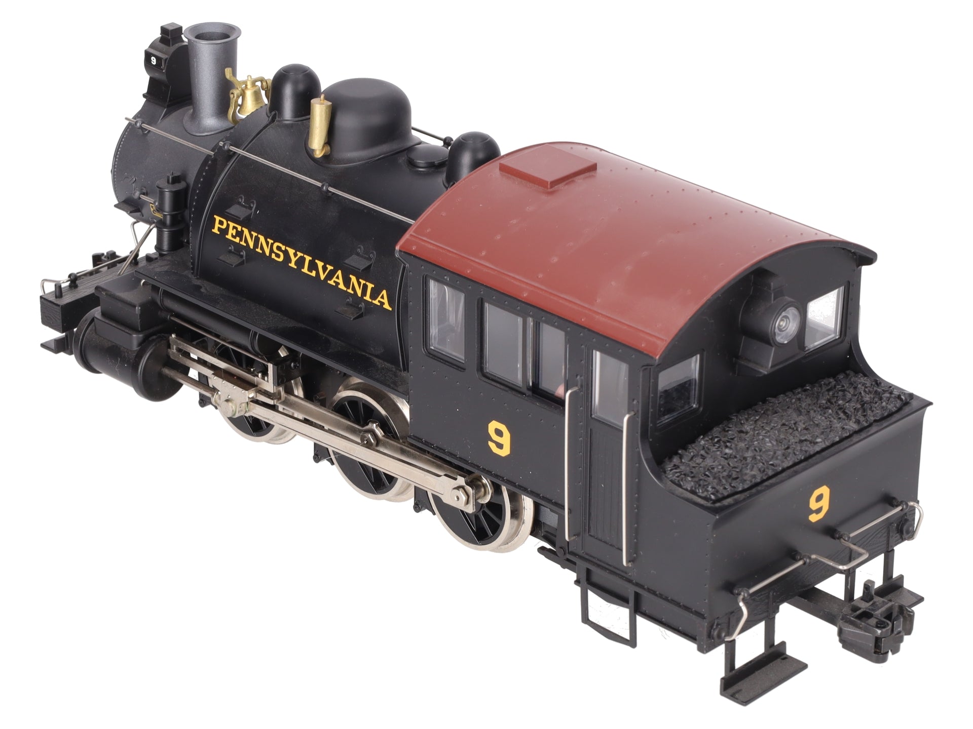 USA Trains 20056 G Pennsylvania Dockside 0-6-0T Steam Locomotive with Sound #9 EX/Box