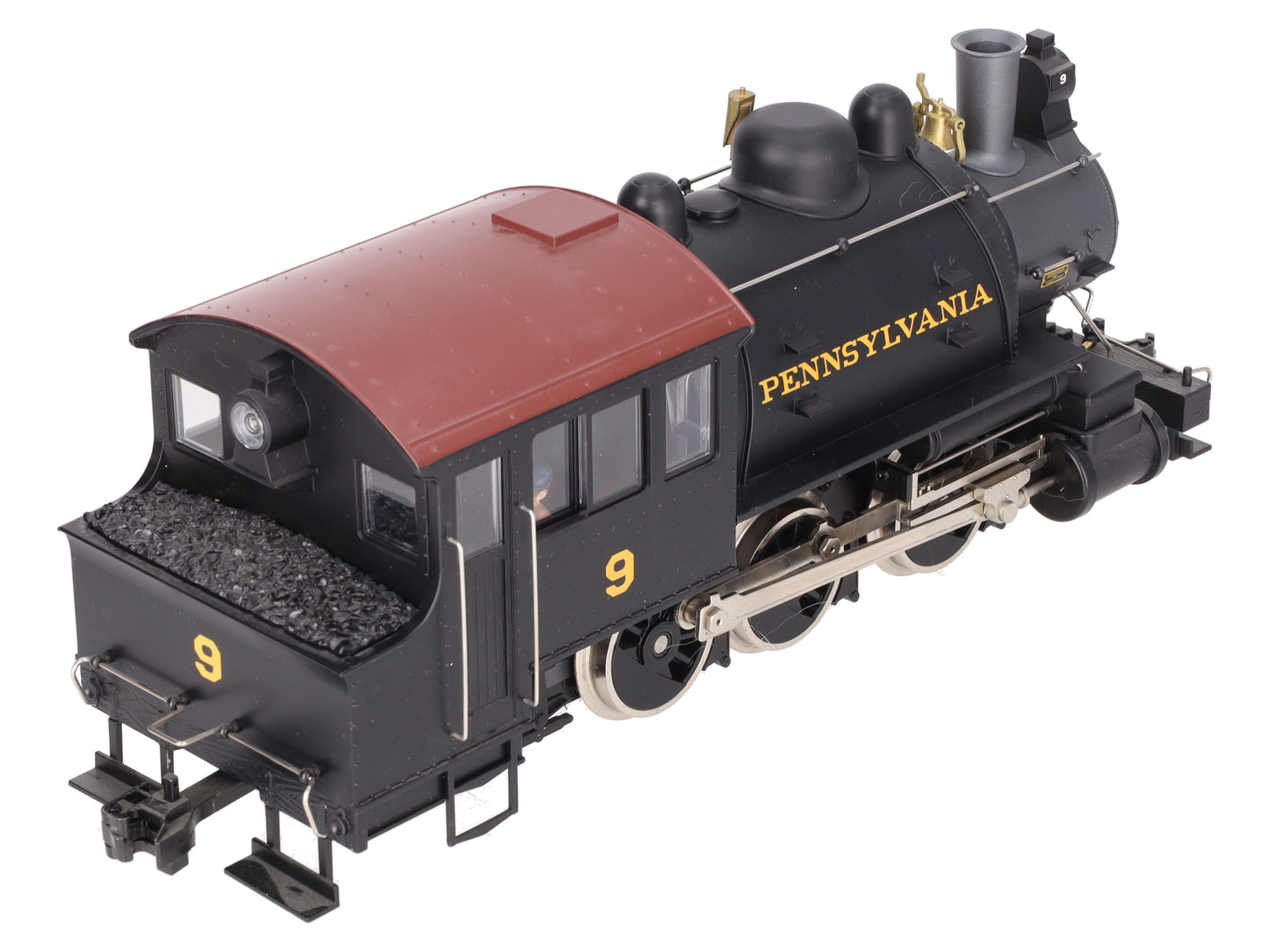 USA Trains 20056 G Pennsylvania Dockside 0-6-0T Steam Locomotive with Sound #9 EX/Box