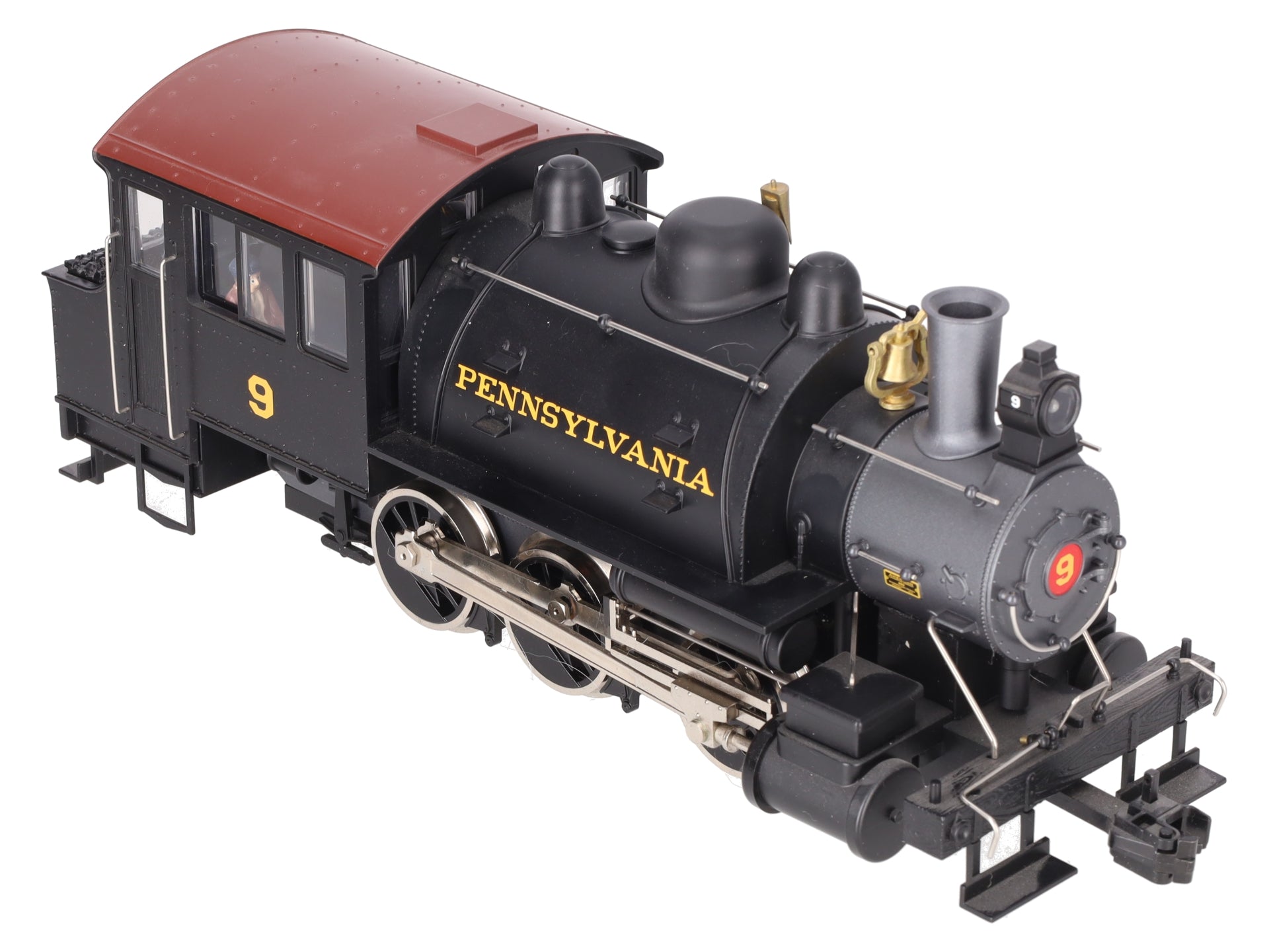 USA Trains 20056 G Pennsylvania Dockside 0-6-0T Steam Locomotive with Sound #9 EX/Box