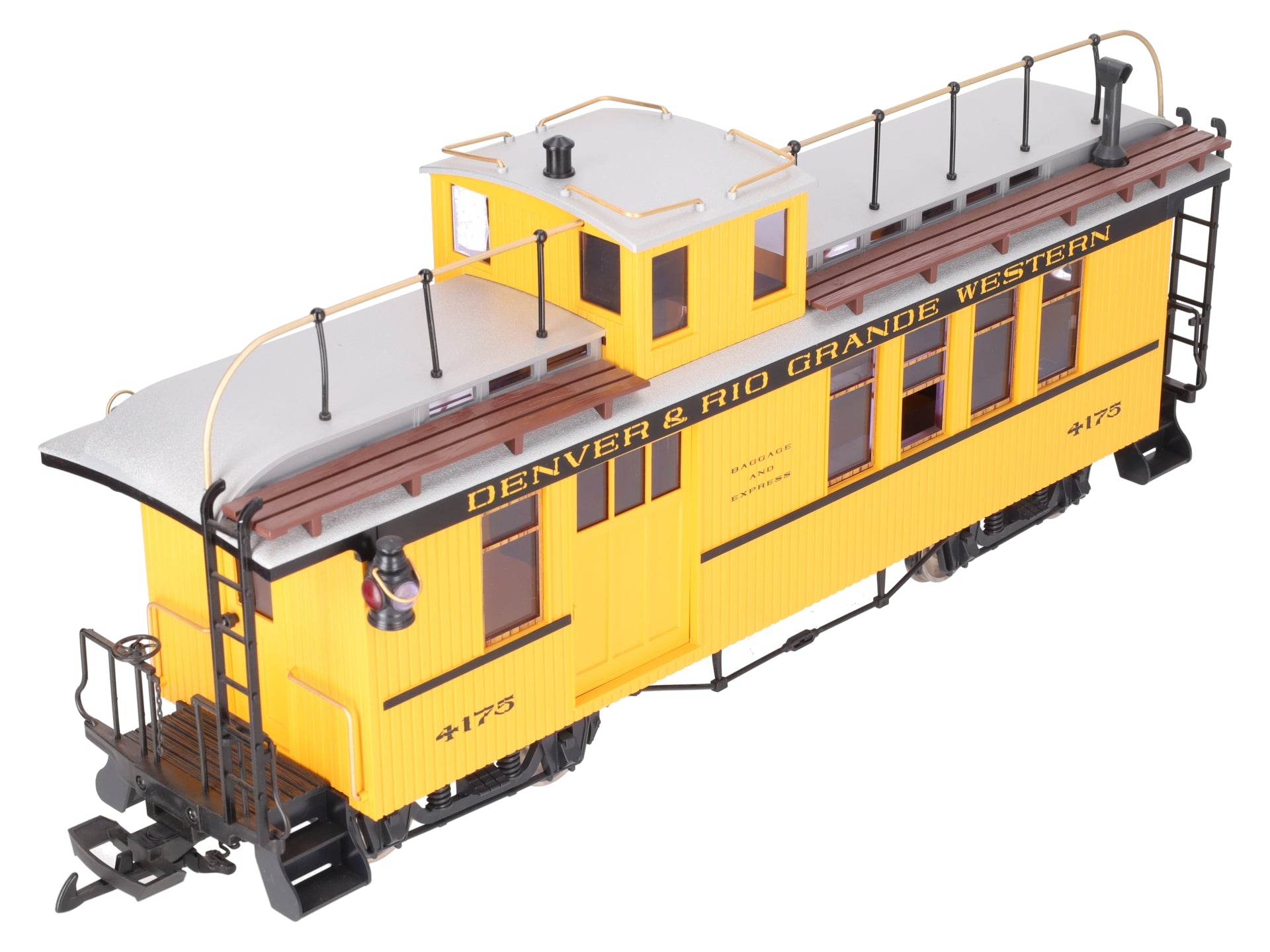 LGB 4175 G Scale Rio Grande Combine/Caboose - Metal Wheels LN/Box