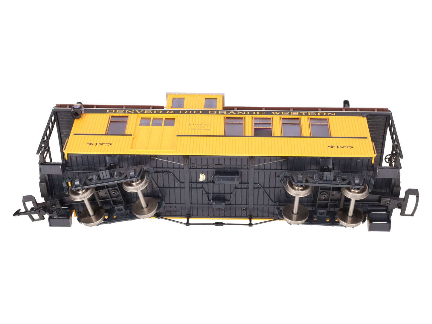 LGB 4175 G Scale Rio Grande Combine/Caboose - Metal Wheels LN/Box