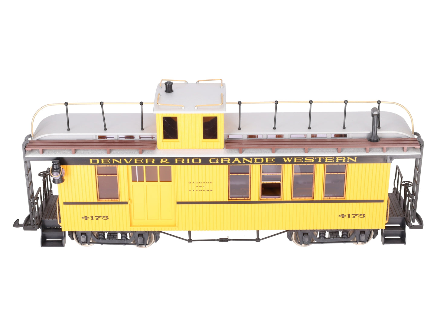 LGB 4175 G Scale Rio Grande Combine/Caboose - Metal Wheels LN/Box