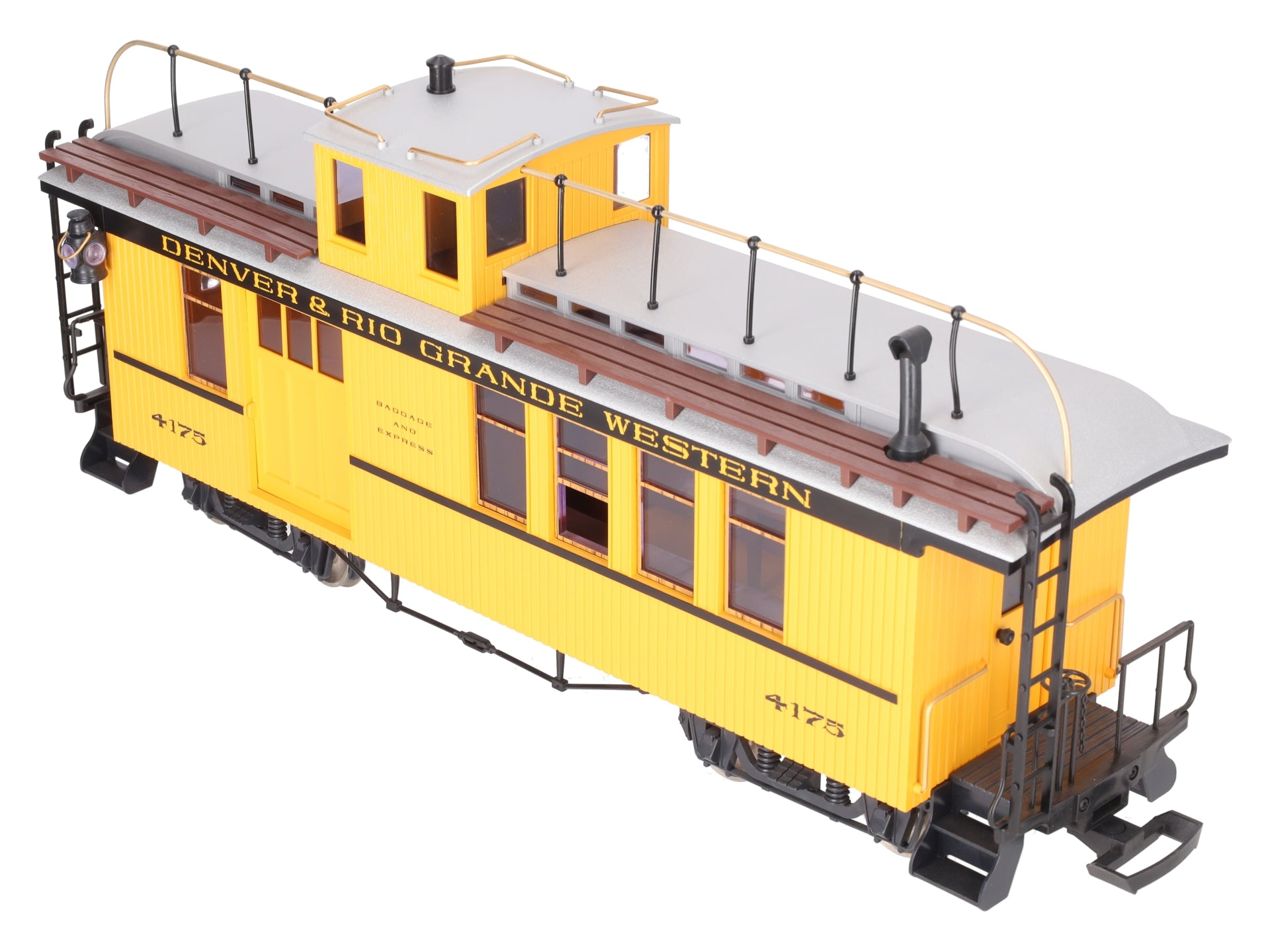 LGB 4175 G Scale Rio Grande Combine/Caboose - Metal Wheels LN/Box