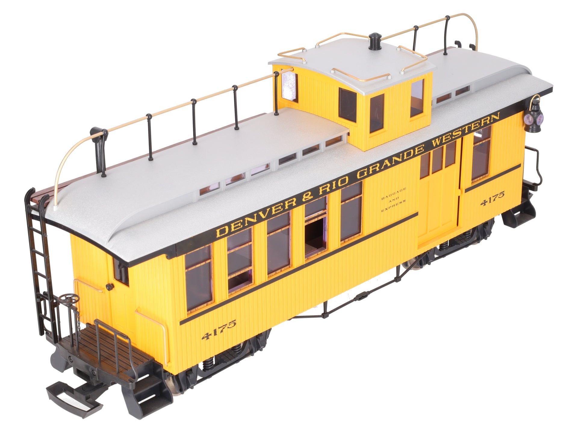 LGB 4175 G Scale Rio Grande Combine/Caboose - Metal Wheels LN/Box