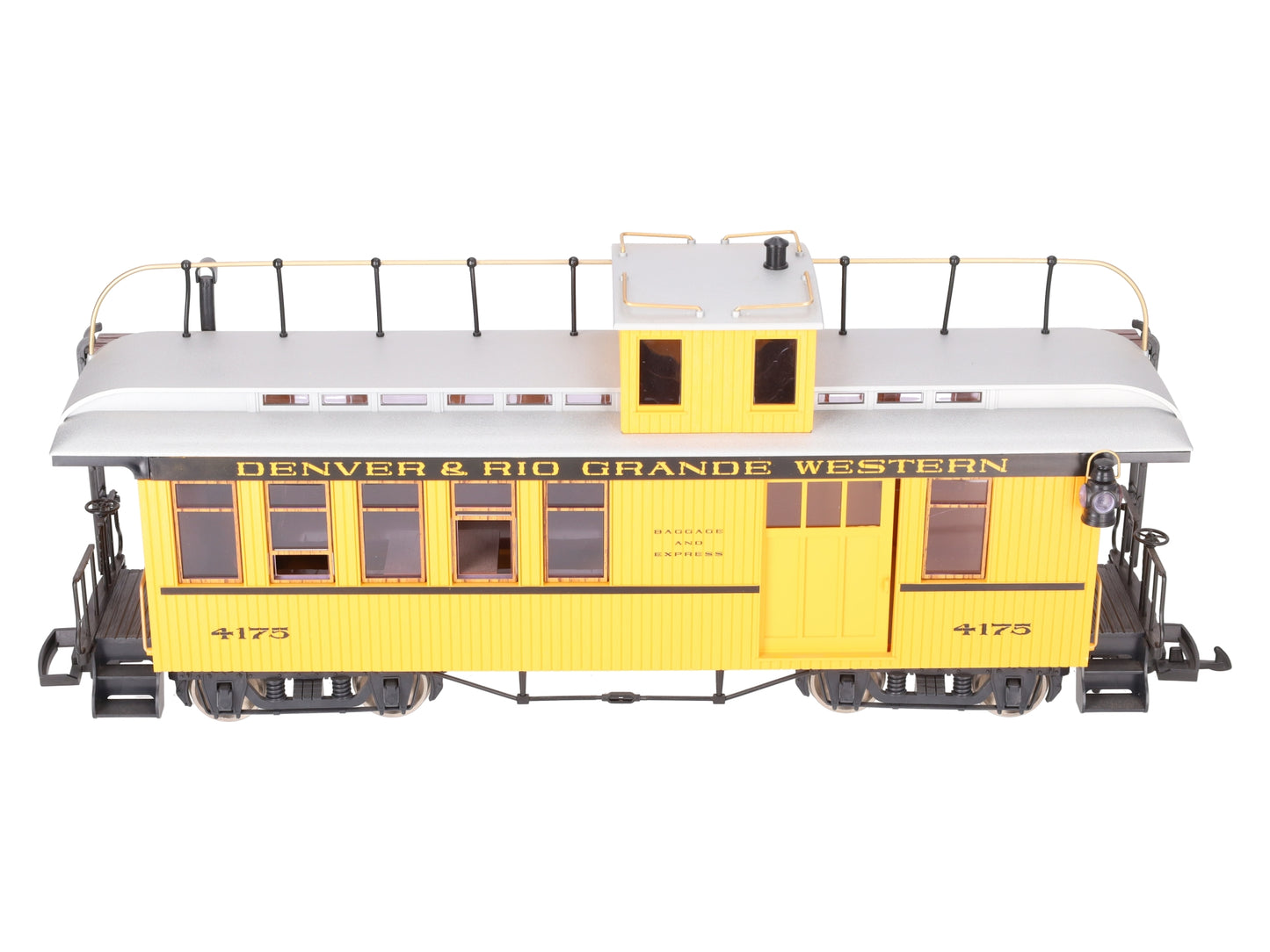 LGB 4175 G Scale Rio Grande Combine/Caboose - Metal Wheels LN/Box