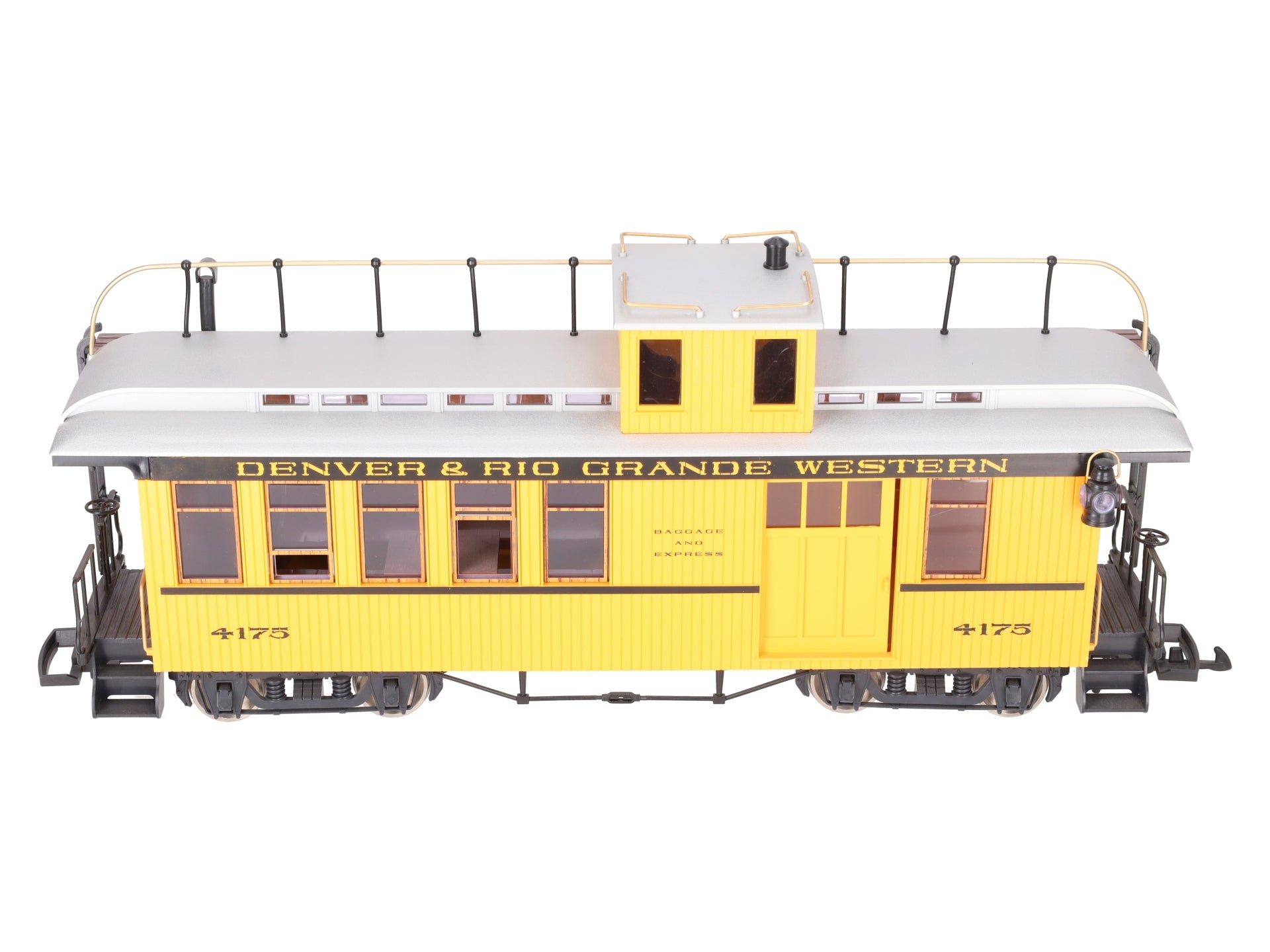 LGB 4175 G Scale Rio Grande Combine/Caboose - Metal Wheels LN/Box