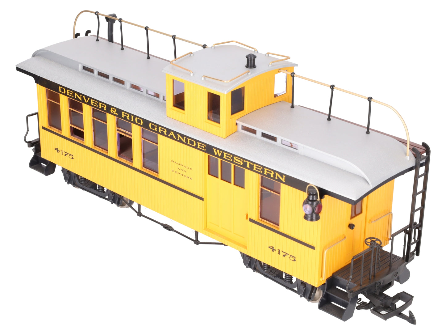 LGB 4175 G Scale Rio Grande Combine/Caboose - Metal Wheels LN/Box