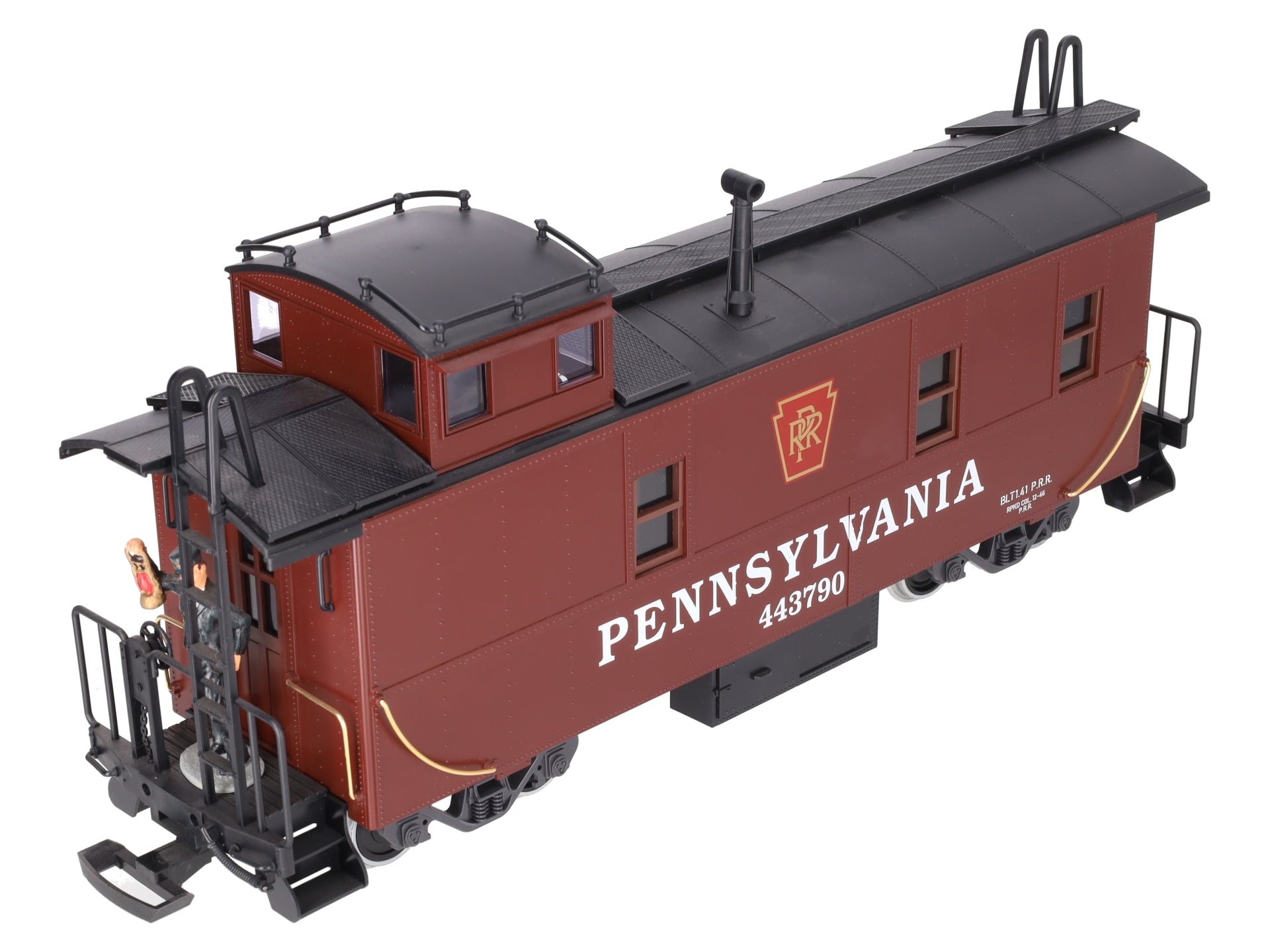 LGB 43790 G Scale Pennsylvania Caboose w/ Lighting (Metal Wheels) EX/Box