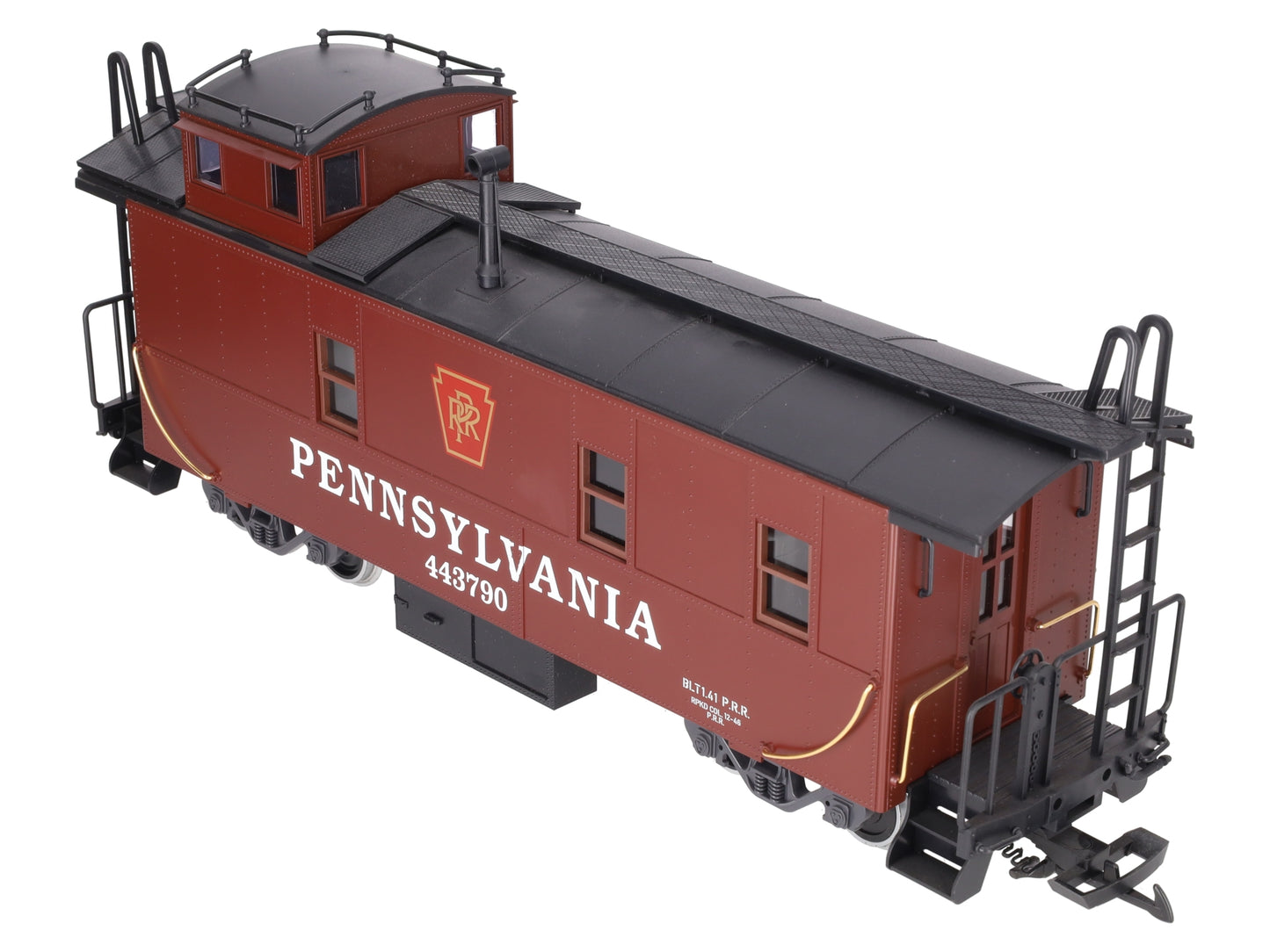 LGB 43790 G Scale Pennsylvania Caboose w/ Lighting (Metal Wheels) EX/Box