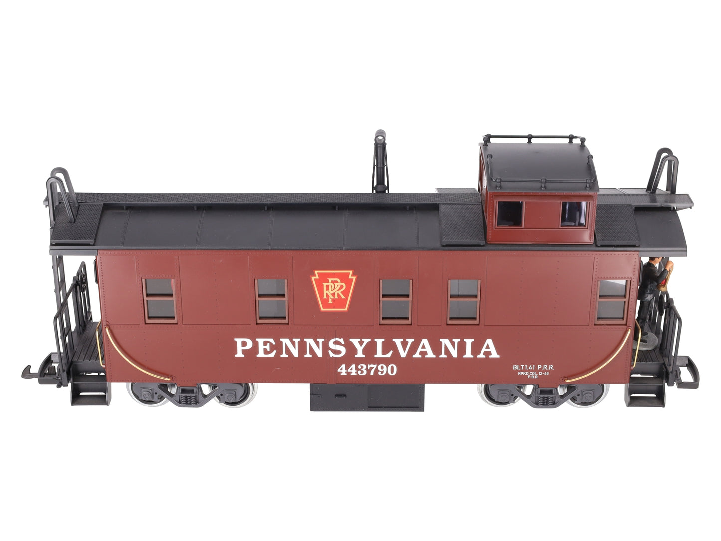 LGB 43790 G Scale Pennsylvania Caboose w/ Lighting (Metal Wheels) EX/Box