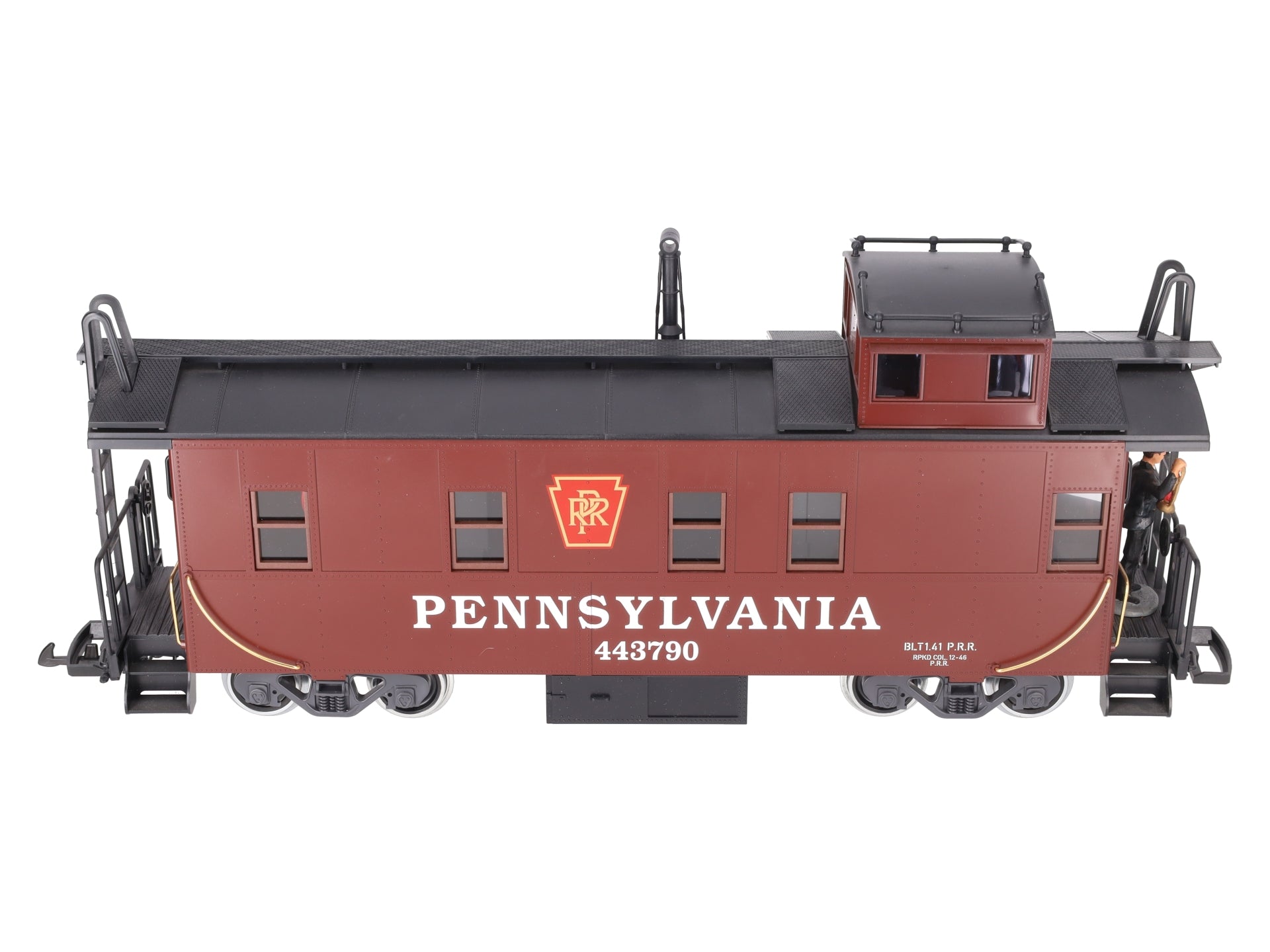 LGB 43790 G Scale Pennsylvania Caboose w/ Lighting (Metal Wheels) EX/Box