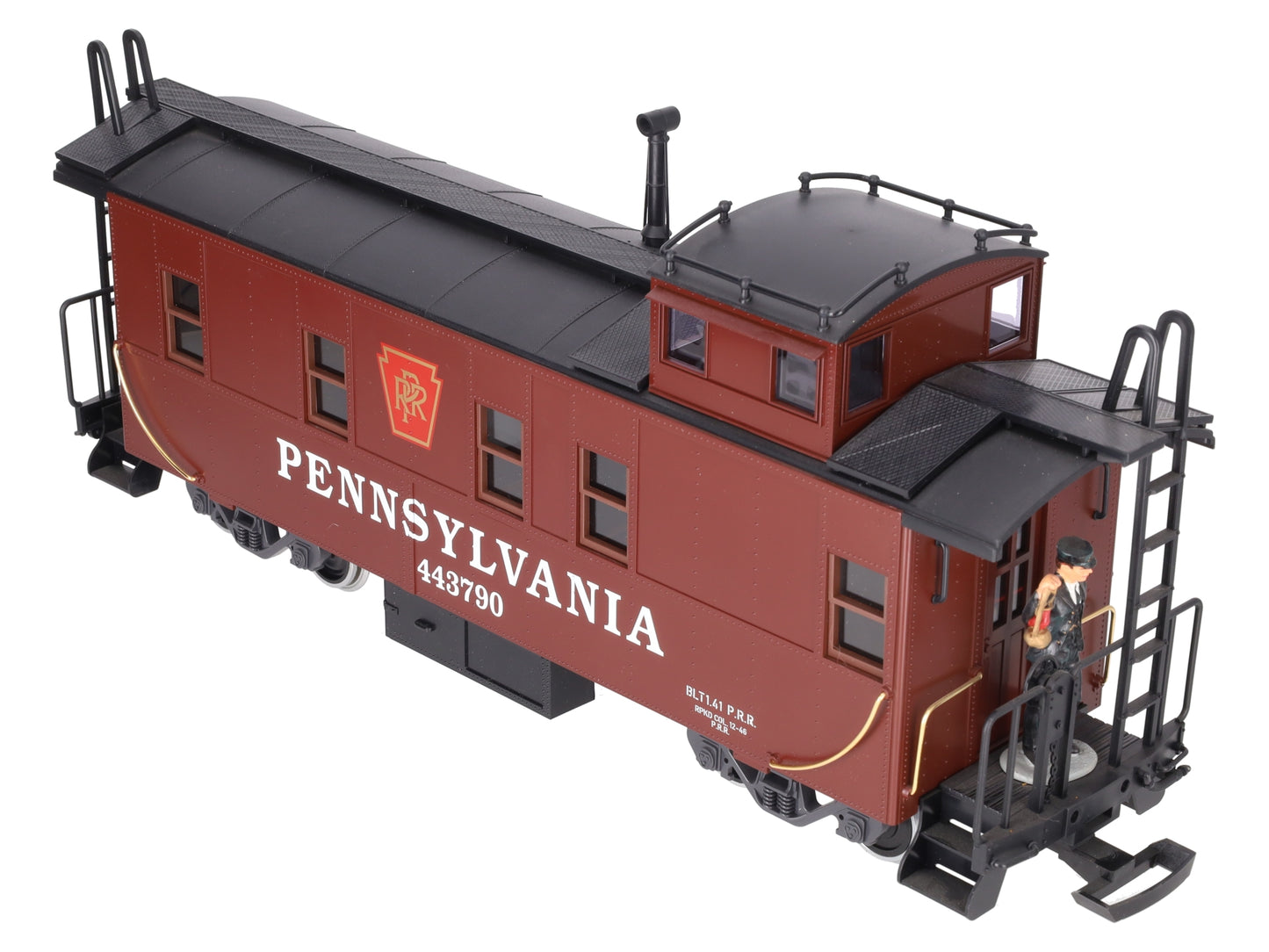LGB 43790 G Scale Pennsylvania Caboose w/ Lighting (Metal Wheels) EX/Box