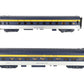 MTH 20-64034 O Gauge Chesapeake & Ohio 70' Streamlined Sleeper/Diner 2-Car Set EX/Box
