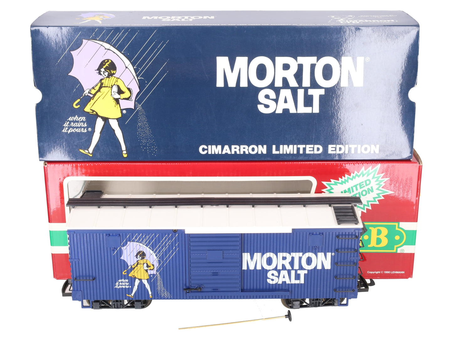 LGB 4090-MS Morton Salt Boxcar w/Metal Wheels LN/Box