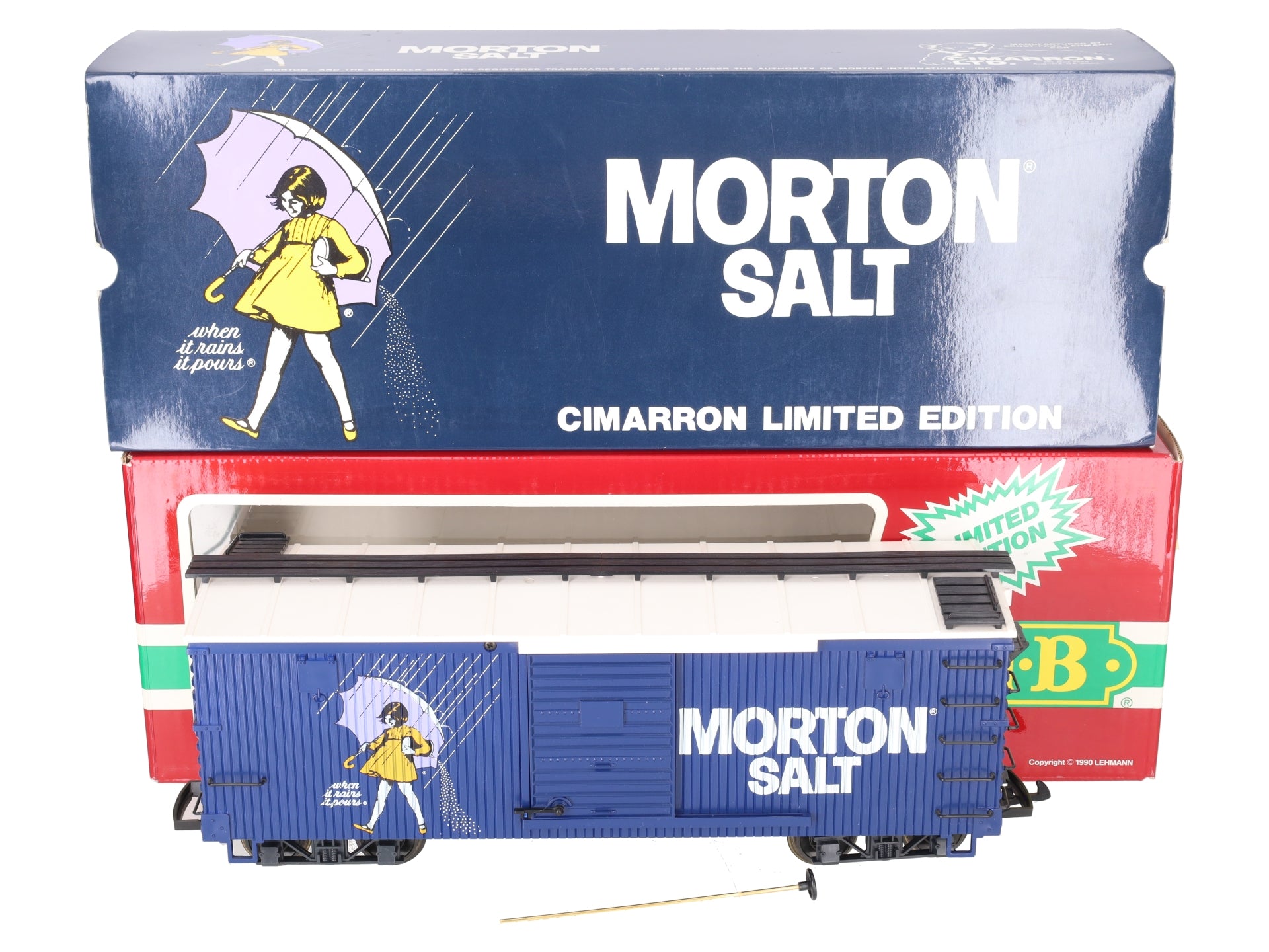 LGB 4090-MS Morton Salt Boxcar w/Metal Wheels LN/Box