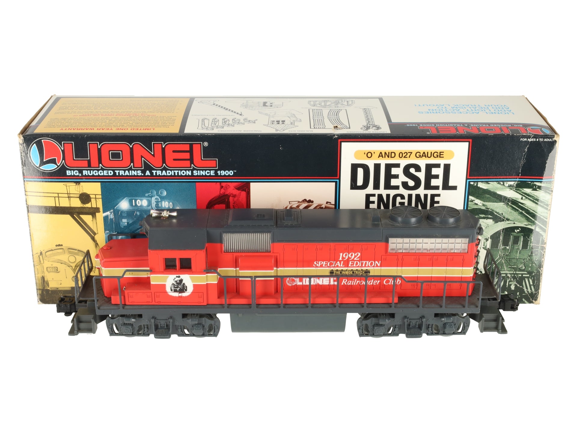 Lionel 6-18818 O Lionel Railroader Club GP-38 Diesel Locomotive w/Horn EX/Box
