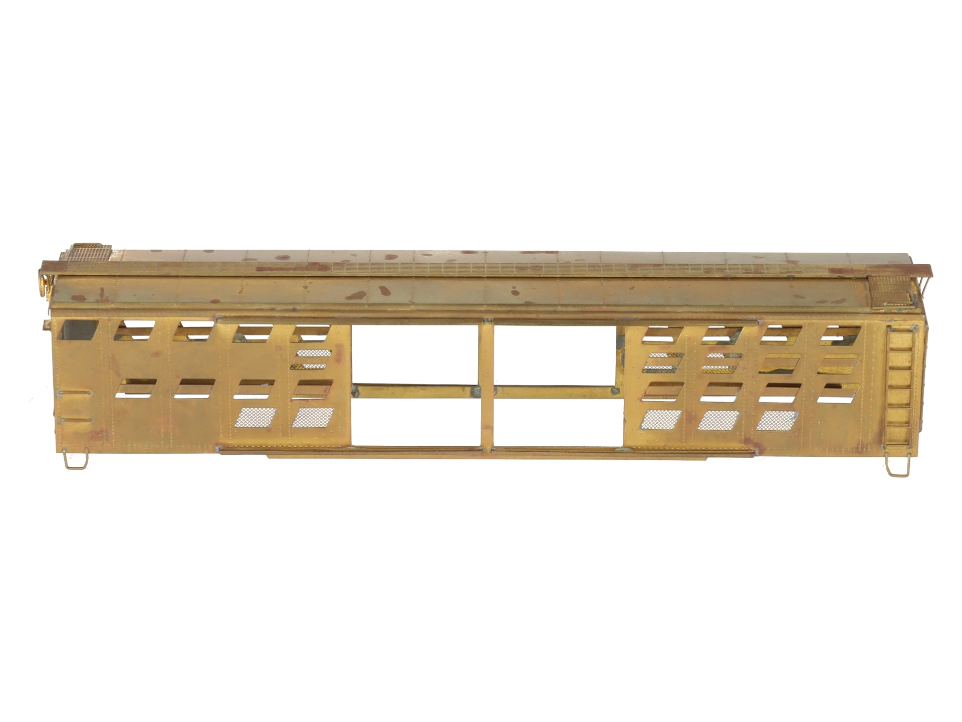 TID Trains Inc. HO BRASS Baltimore & Ohio S-1 Cattle Car Kit-Unpainted EX/Box
