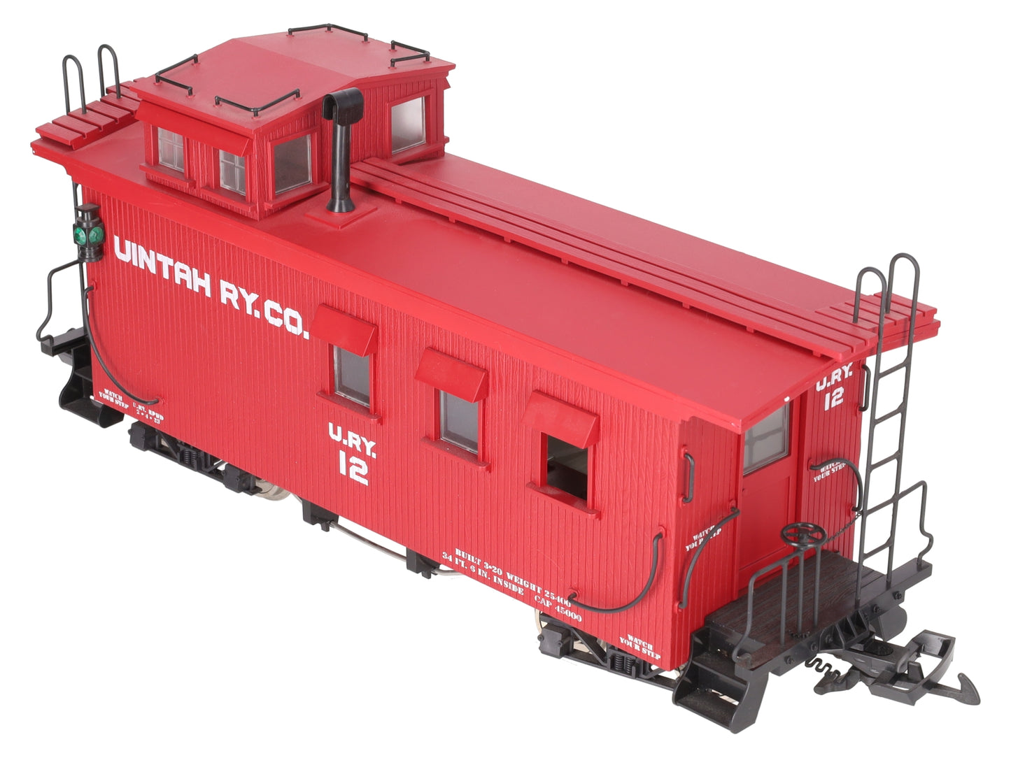 USA Trains R12007 G Uintah Railway Caboose #12 (Metal Wheels) EX/Box