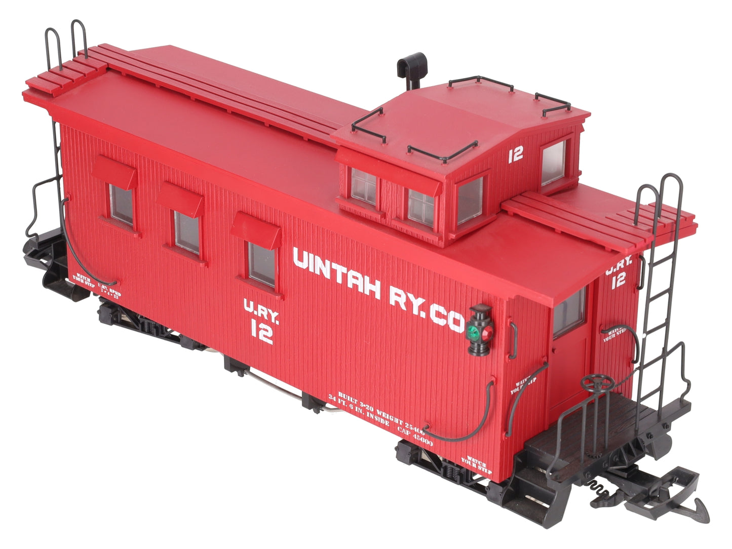 USA Trains R12007 G Uintah Railway Caboose #12 (Metal Wheels) EX/Box