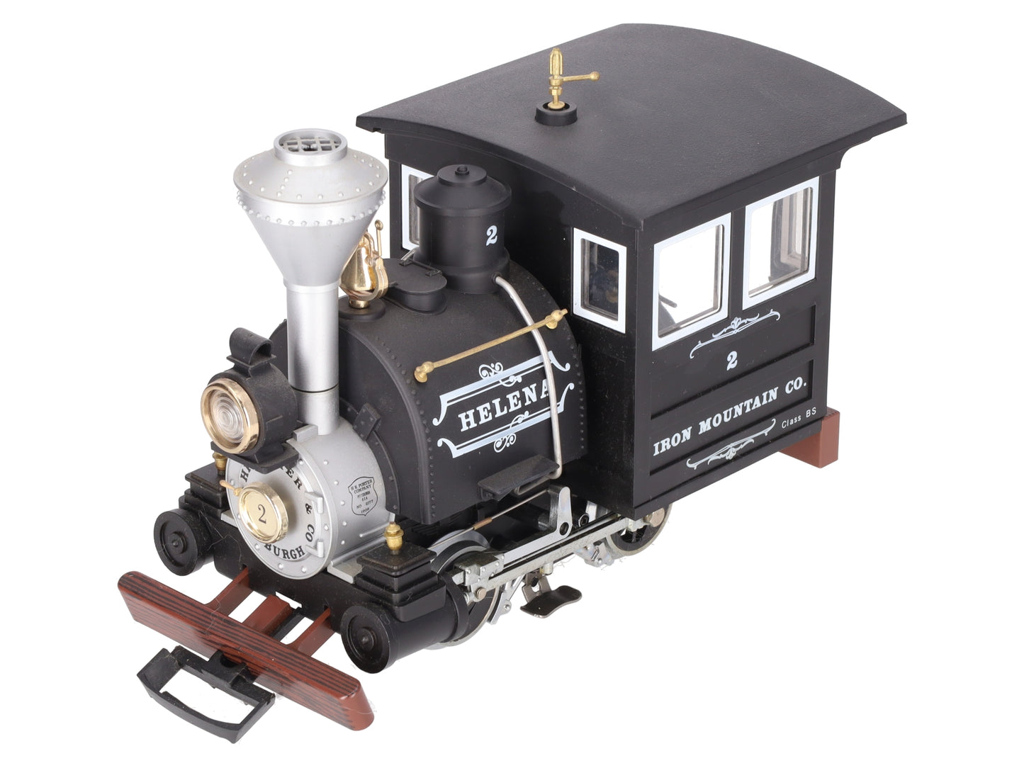 LGB 2177D G Scale Iron Mountain Co "Helena" 0-4-0 Steam Locomotive #2 VG/Box