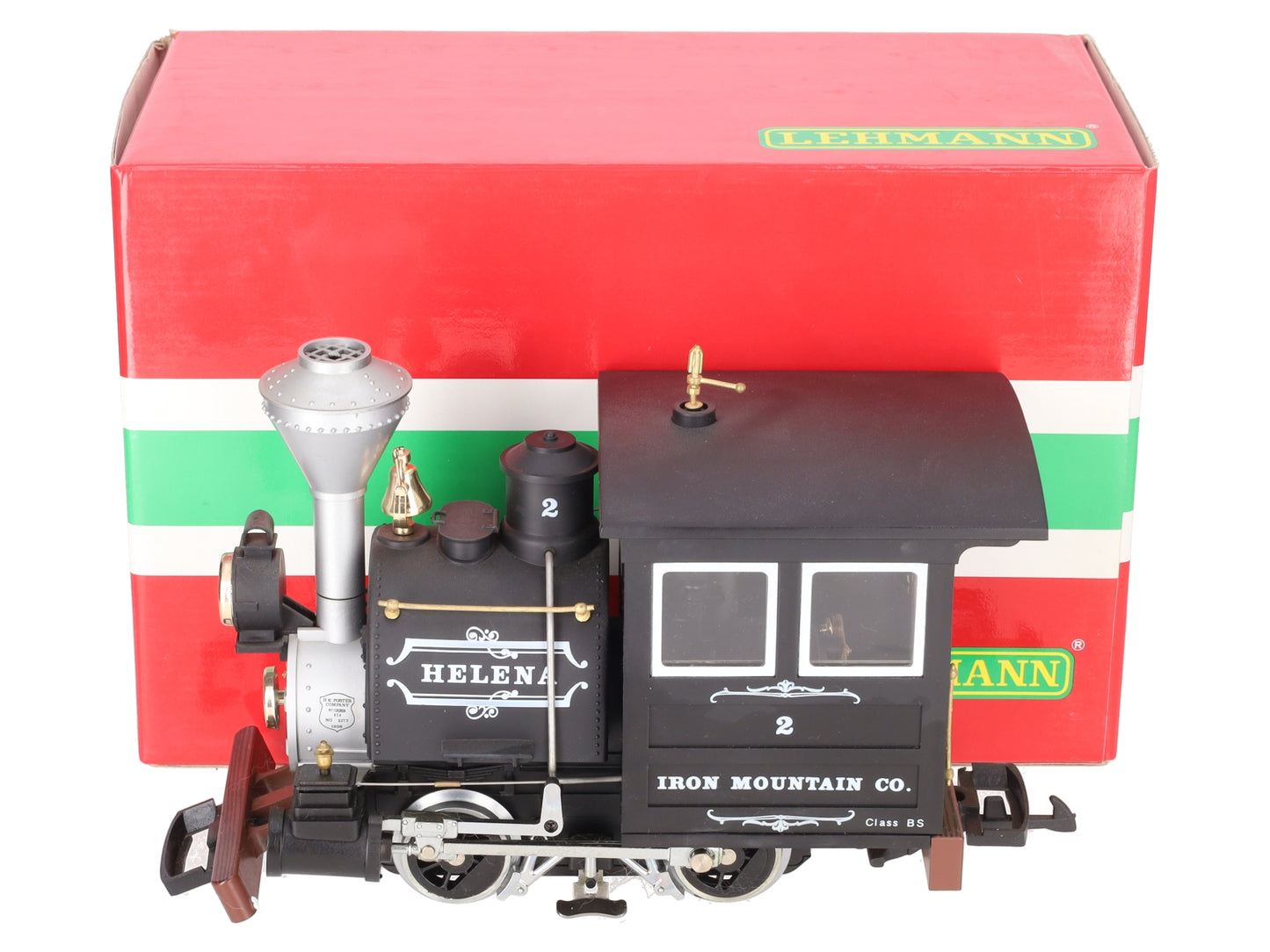 LGB 2177D G Scale Iron Mountain Co "Helena" 0-4-0 Steam Locomotive #2 VG/Box