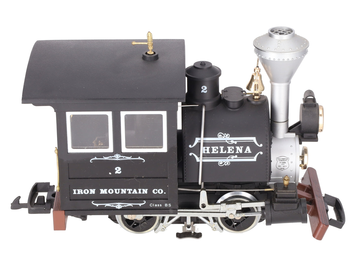 LGB 2177D G Scale Iron Mountain Co "Helena" 0-4-0 Steam Locomotive #2 VG/Box