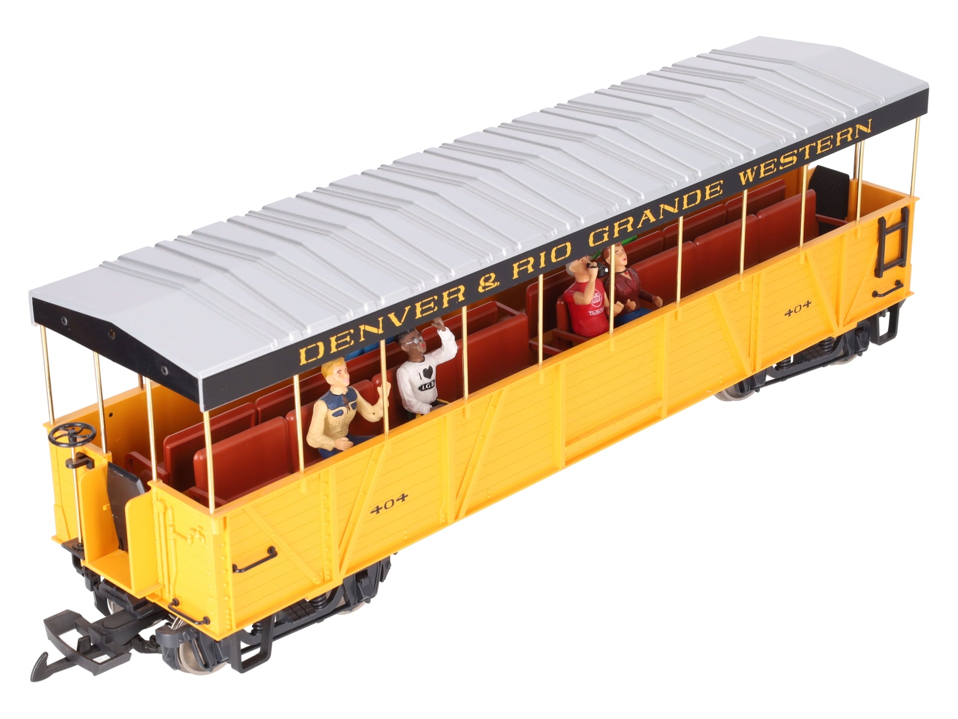 LGB 30260 Denver & Rio Grande Western Covered Passenger Car #404 (Metal Wheels) EX/Box