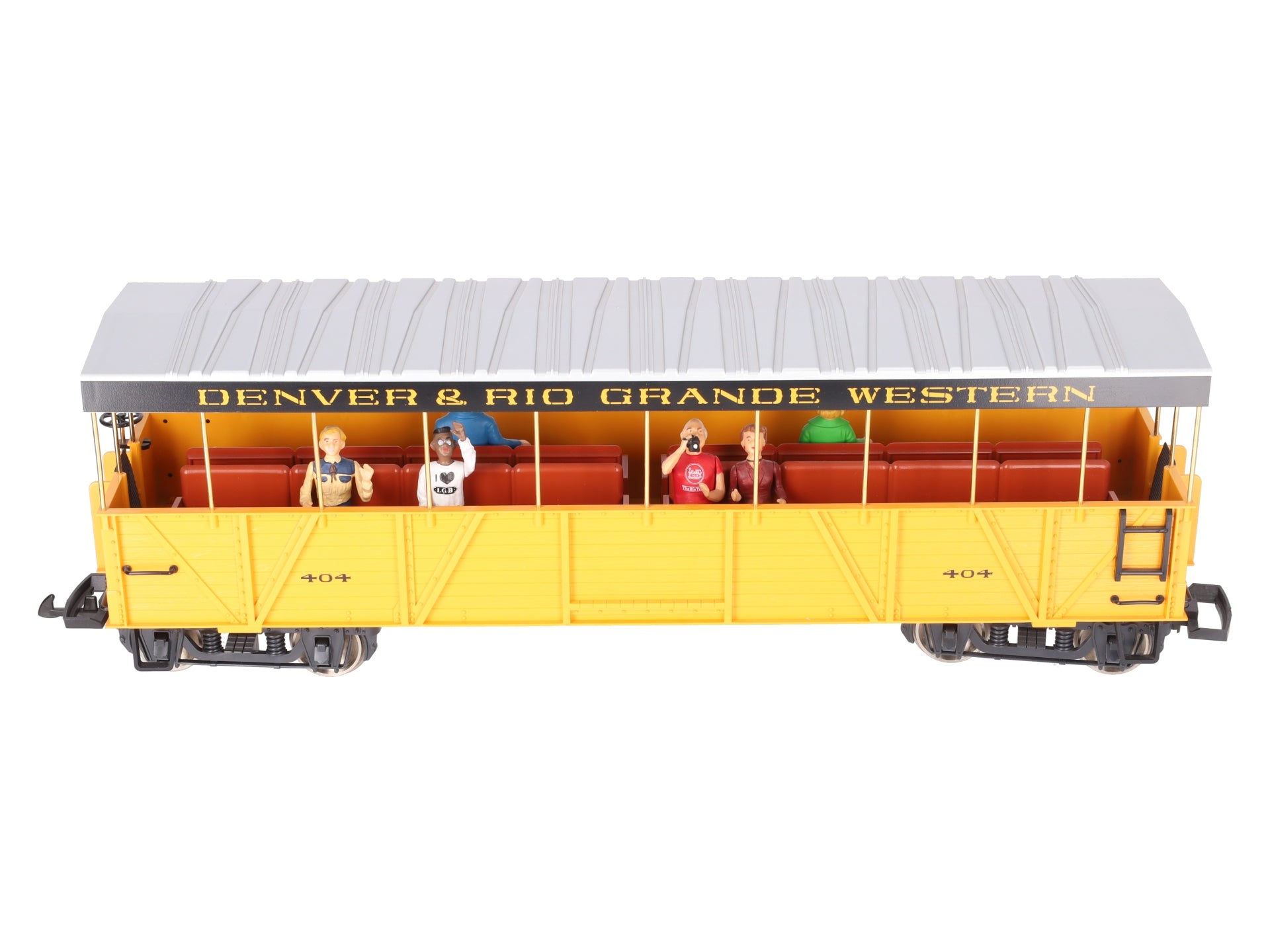 LGB 30260 Denver & Rio Grande Western Covered Passenger Car #404 (Metal Wheels) EX/Box