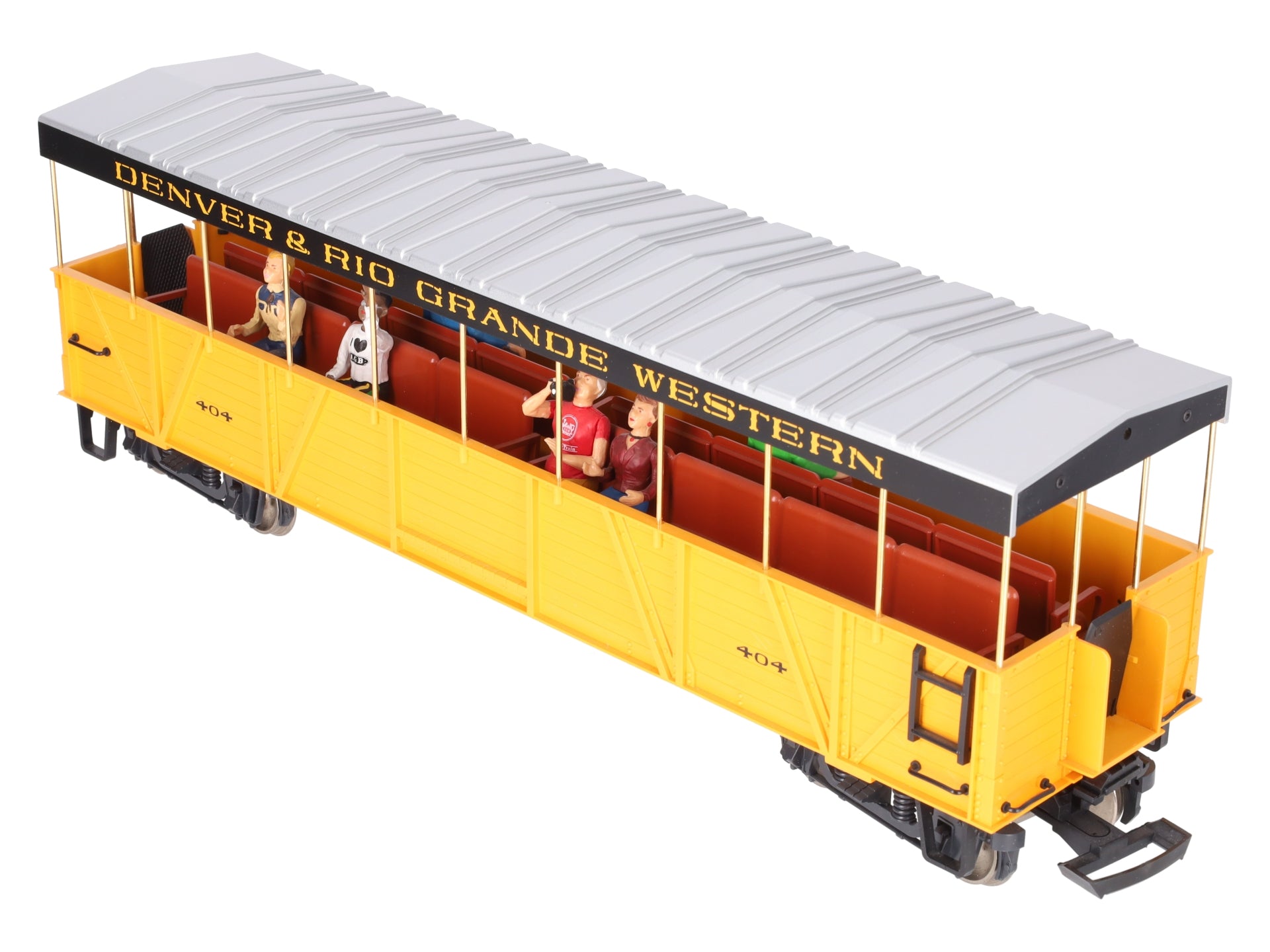 LGB 30260 Denver & Rio Grande Western Covered Passenger Car #404 (Metal Wheels) EX/Box
