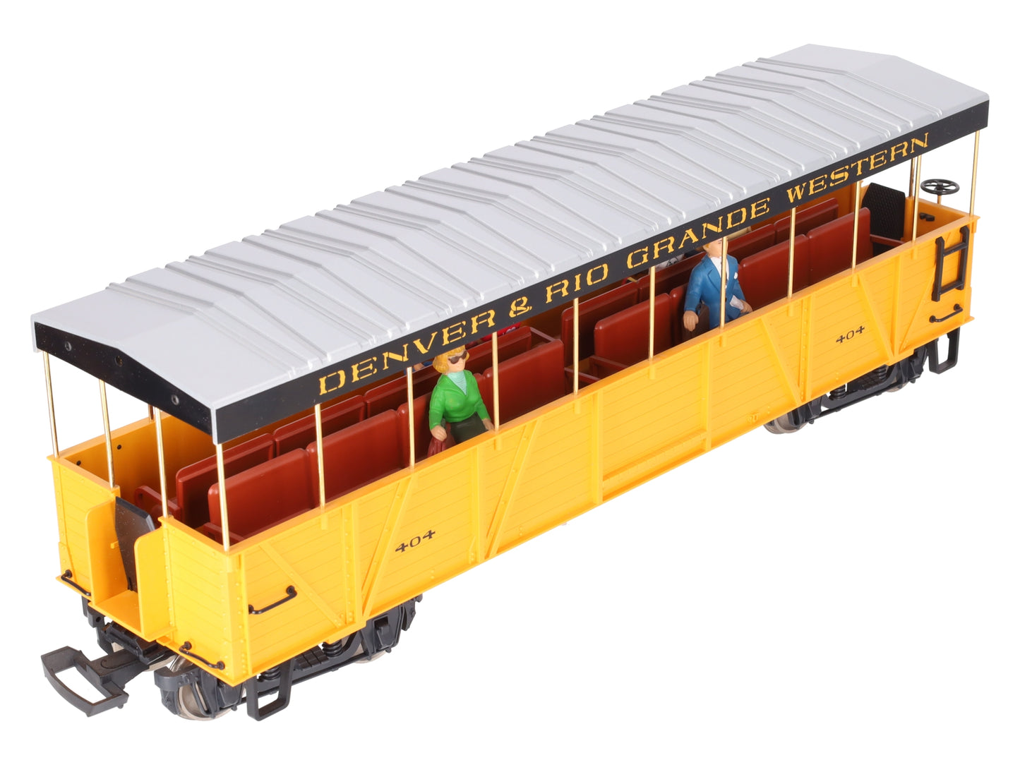 LGB 30260 Denver & Rio Grande Western Covered Passenger Car #404 (Metal Wheels) EX/Box