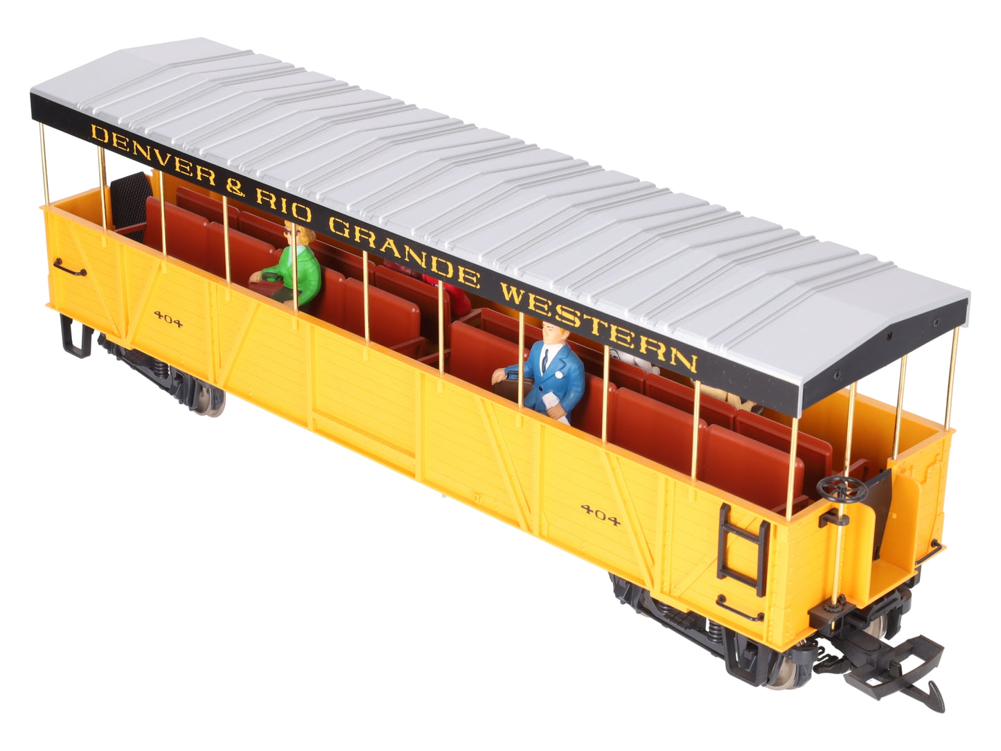 LGB 30260 Denver & Rio Grande Western Covered Passenger Car #404 (Metal Wheels) EX/Box