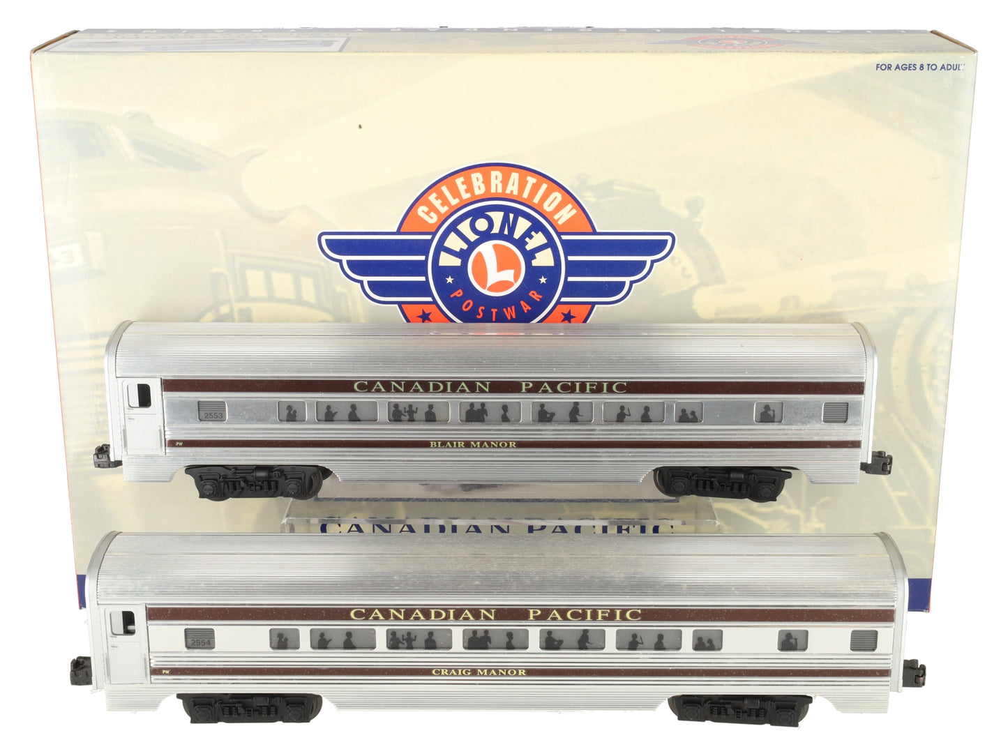 Lionel 6-39106 O Canadian Pacific Aluminum Passenger Car Set (Set of 2) EX/Box
