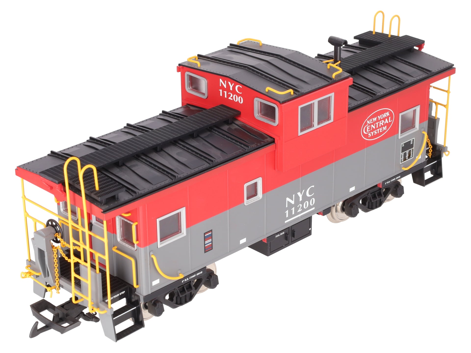 USA Trains R12108 G New York Central Extended Vision Caboose (Metal Wheels) EX/Box