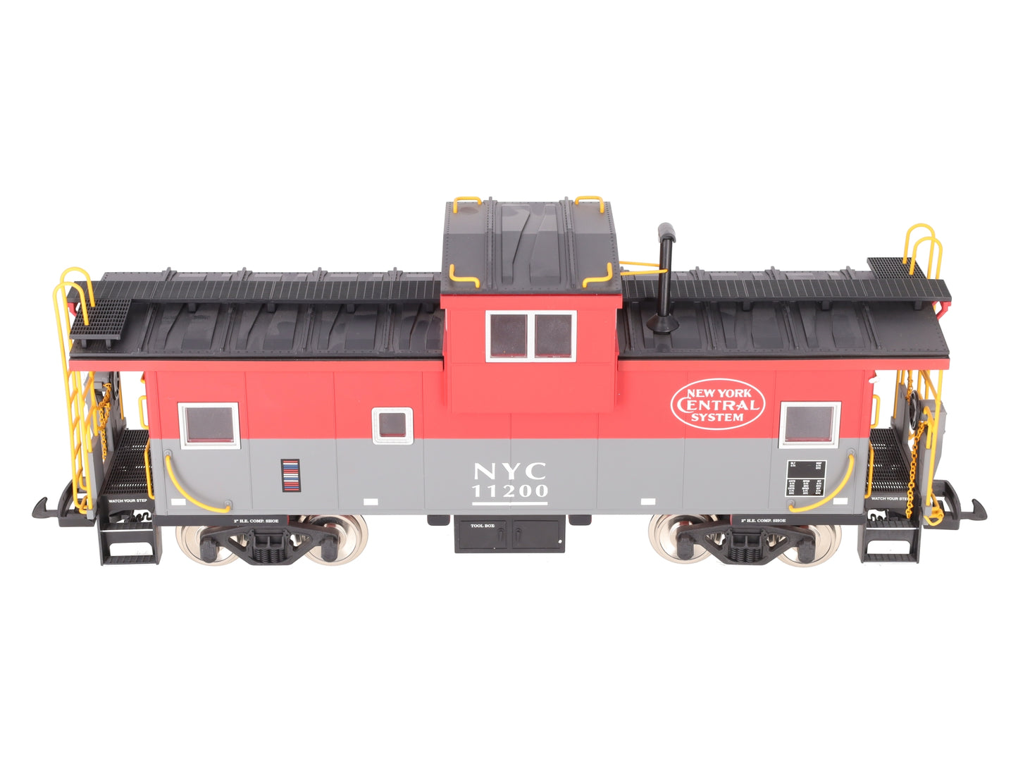 USA Trains R12108 G New York Central Extended Vision Caboose (Metal Wheels) EX/Box