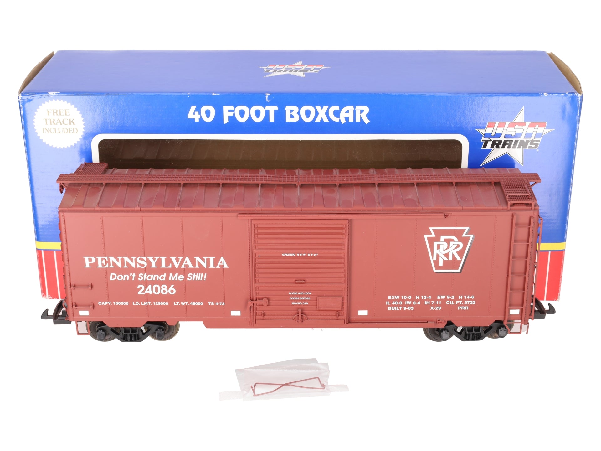 USA Trains R19214C G Pennsylvania 40 Ft. PS-1 Steel Box Car (Metal Wheels) EX/Box