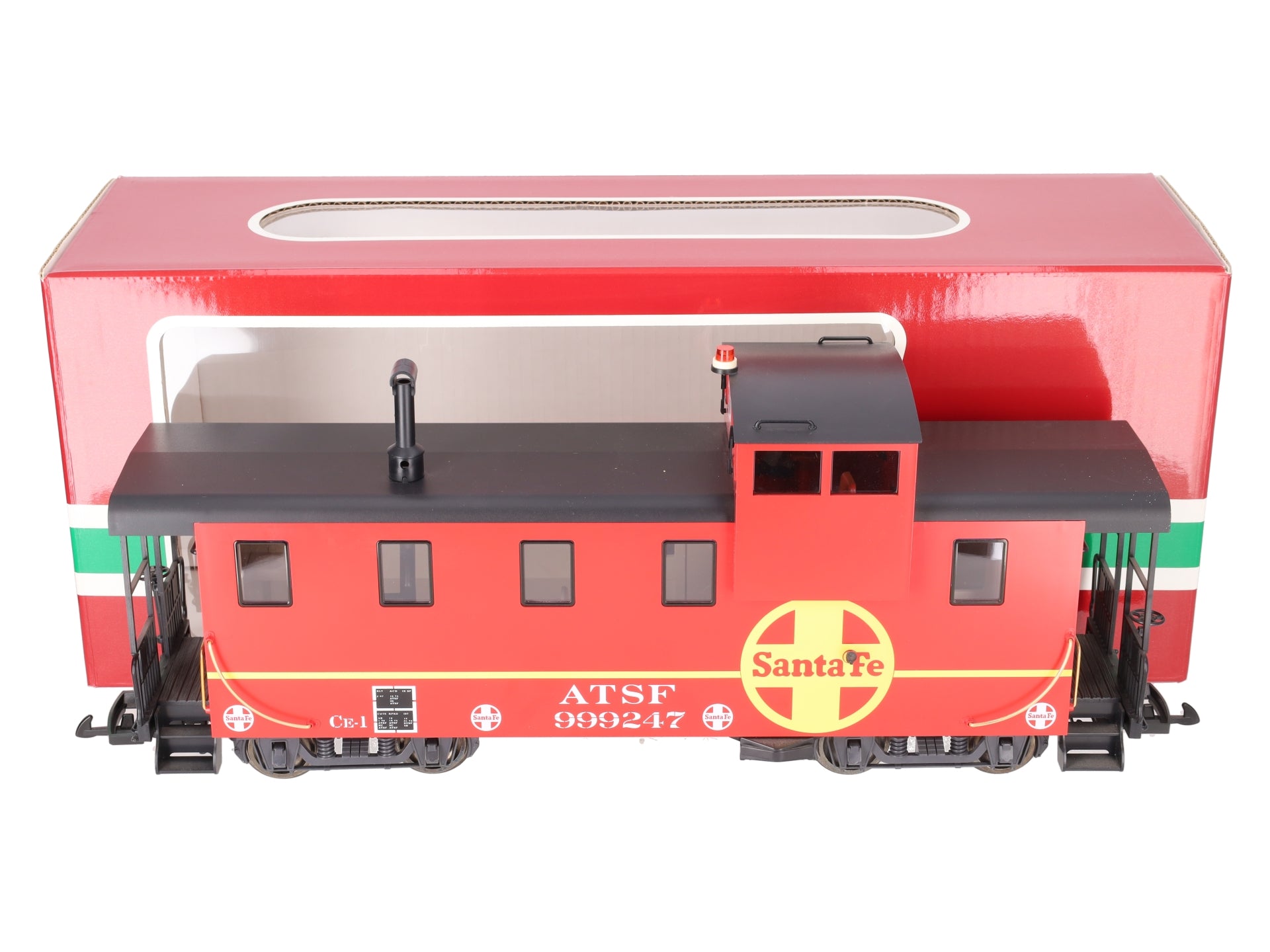 LGB 43714 Atchison, Topeka and Santa Fe Caboose (Metal Wheels) LN/Box