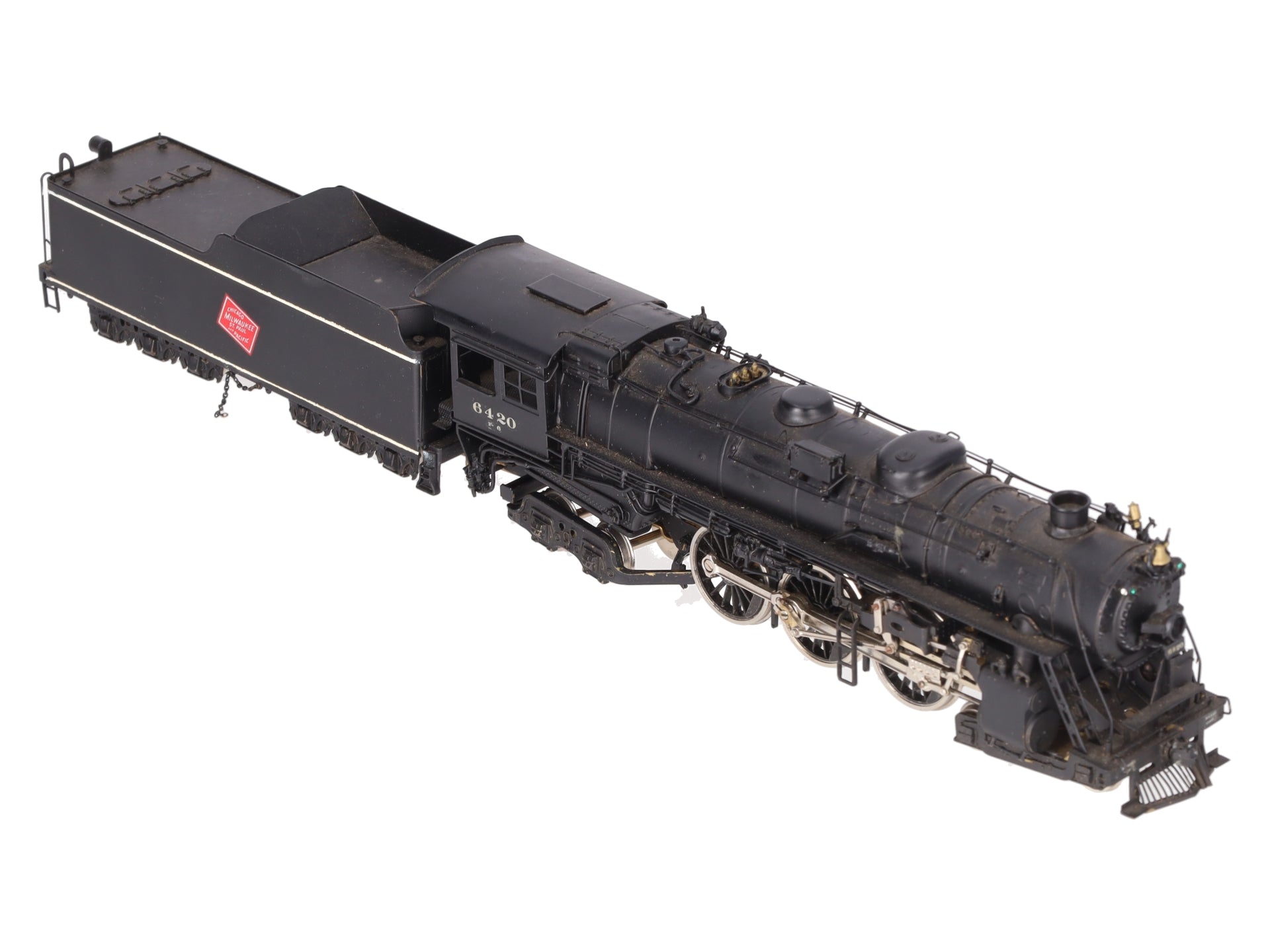 Pacific Fast Mail HO Scale Brass Milwaukee F6a 4-6-4 Steam Locomotive & Tender/Box