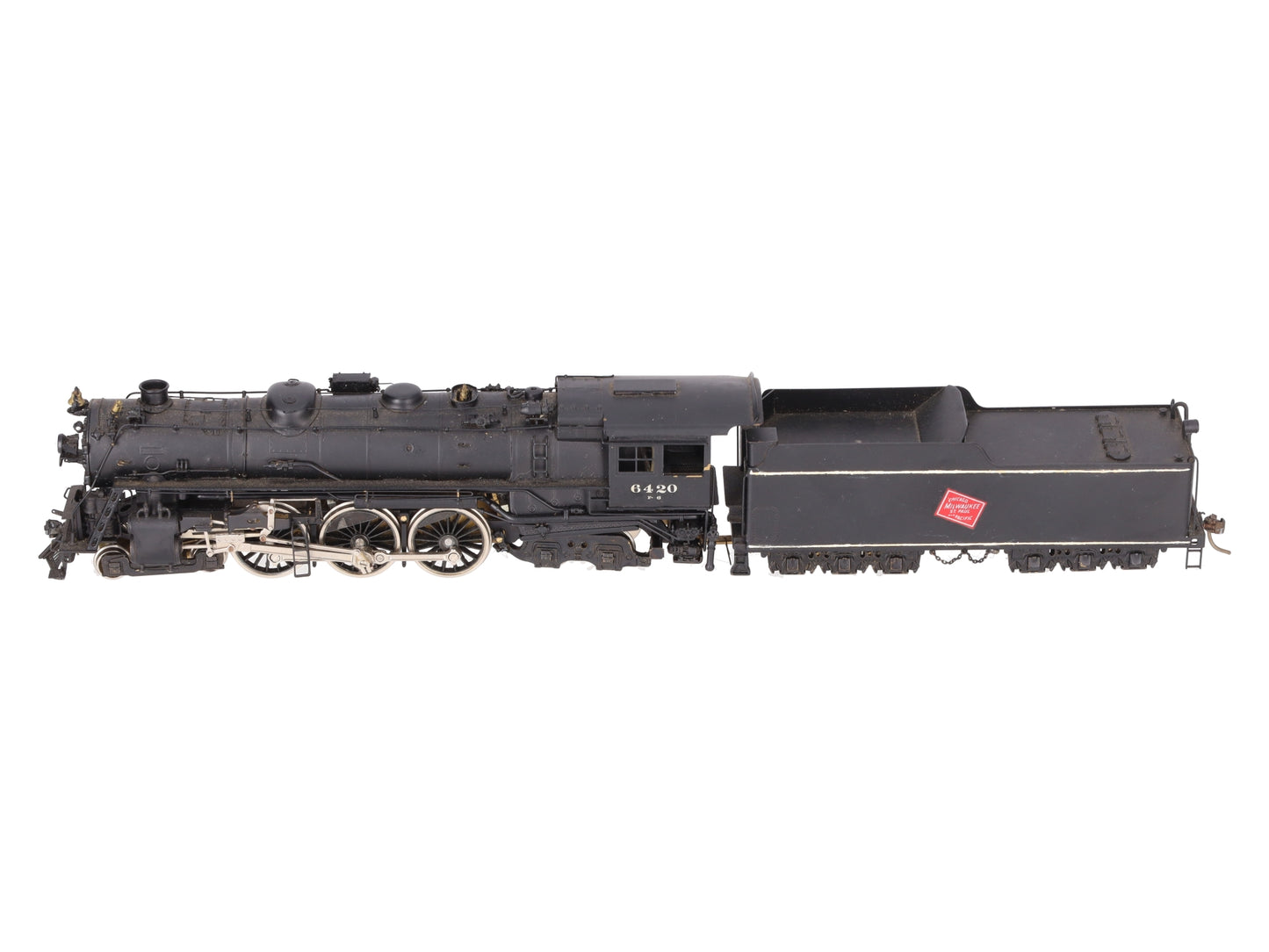 Pacific Fast Mail HO Scale Brass Milwaukee F6a 4-6-4 Steam Locomotive & Tender/Box