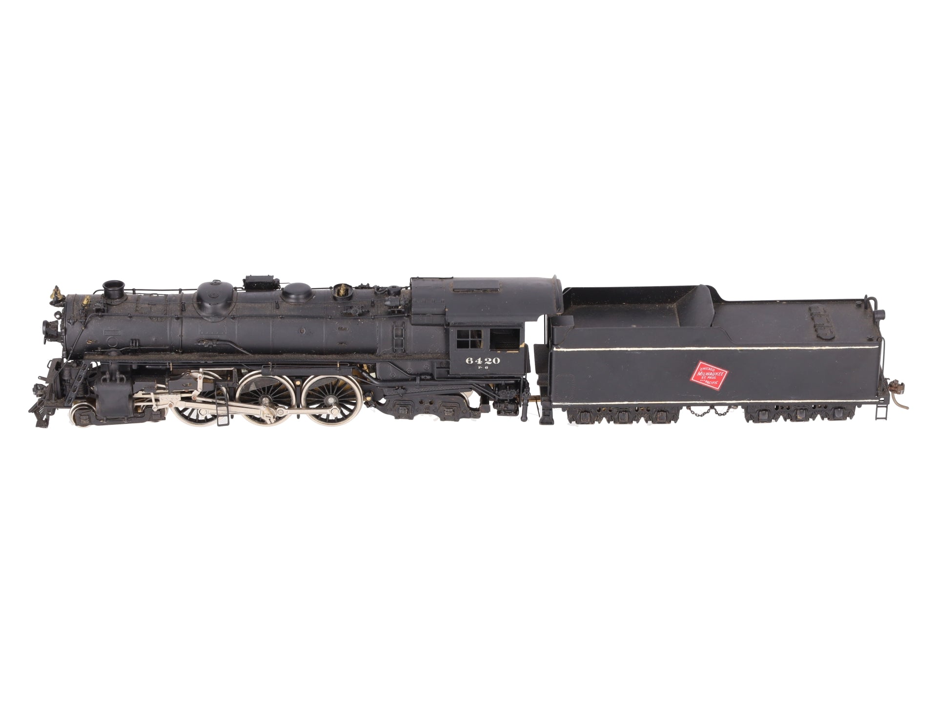 Pacific Fast Mail HO Scale Brass Milwaukee F6a 4-6-4 Steam Locomotive & Tender/Box