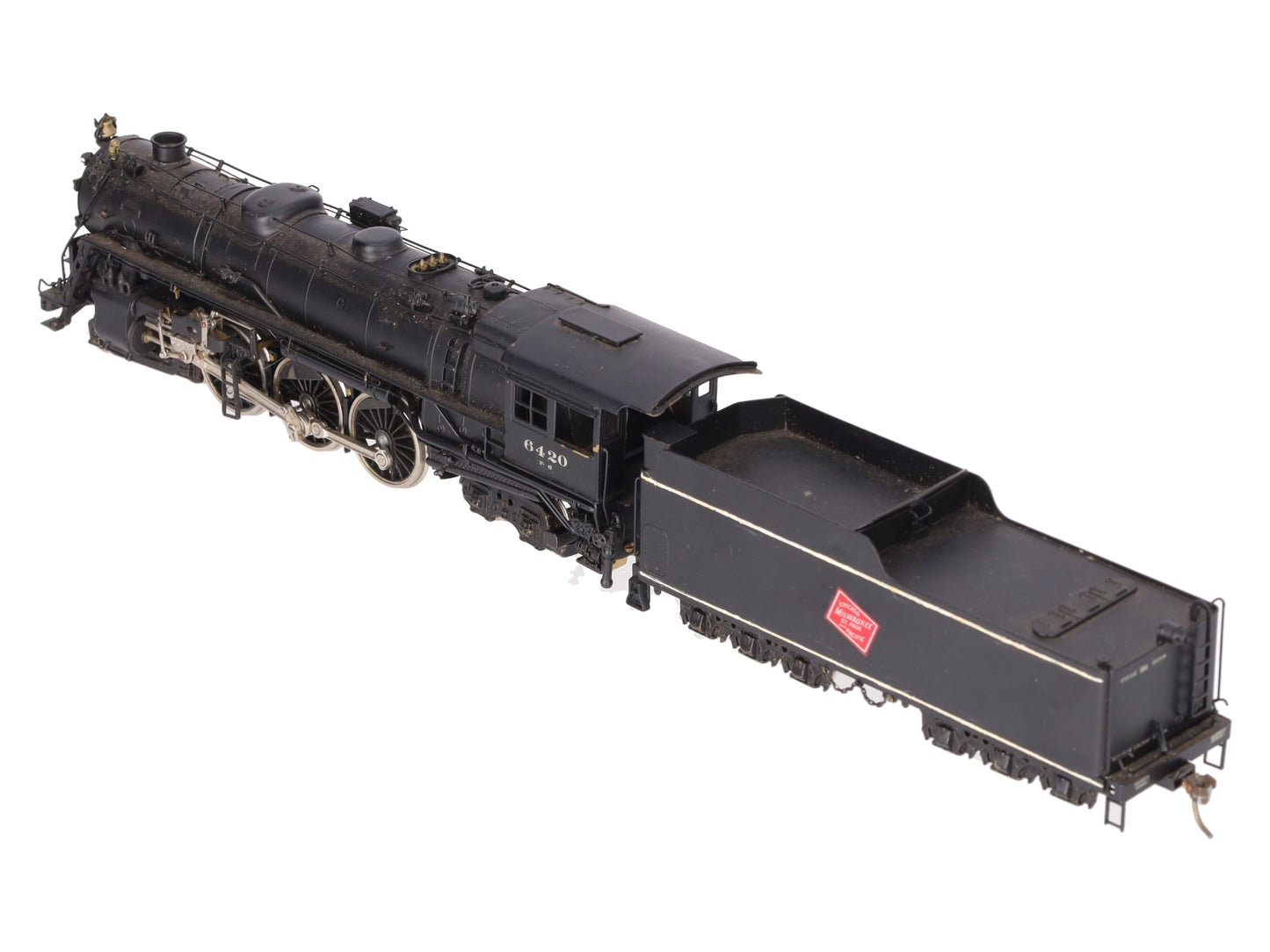 Pacific Fast Mail HO Scale Brass Milwaukee F6a 4-6-4 Steam Locomotive & Tender/Box
