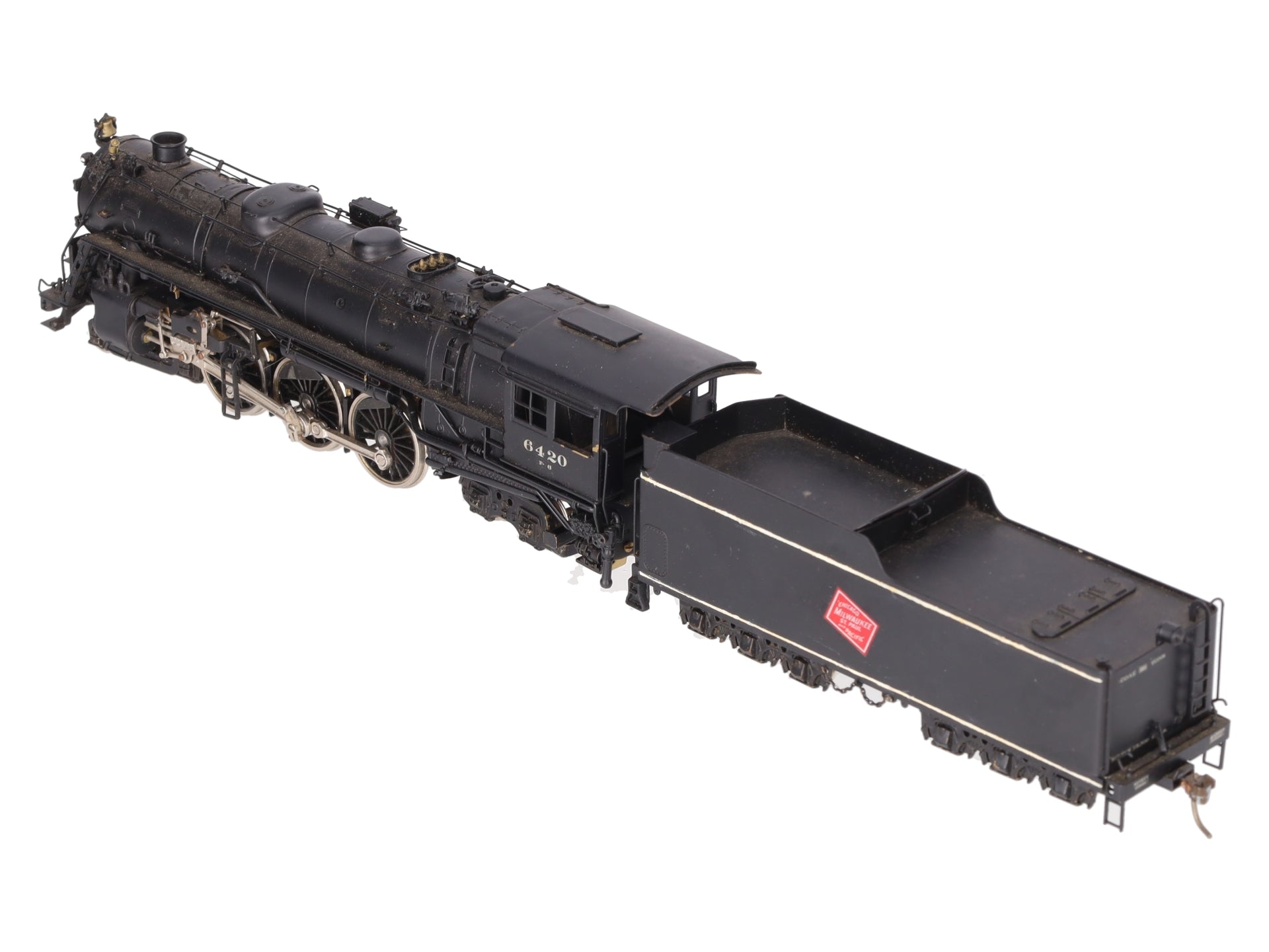 Pacific Fast Mail HO Scale Brass Milwaukee F6a 4-6-4 Steam Locomotive & Tender/Box
