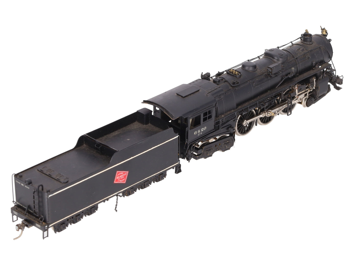 Pacific Fast Mail HO Scale Brass Milwaukee F6a 4-6-4 Steam Locomotive & Tender/Box