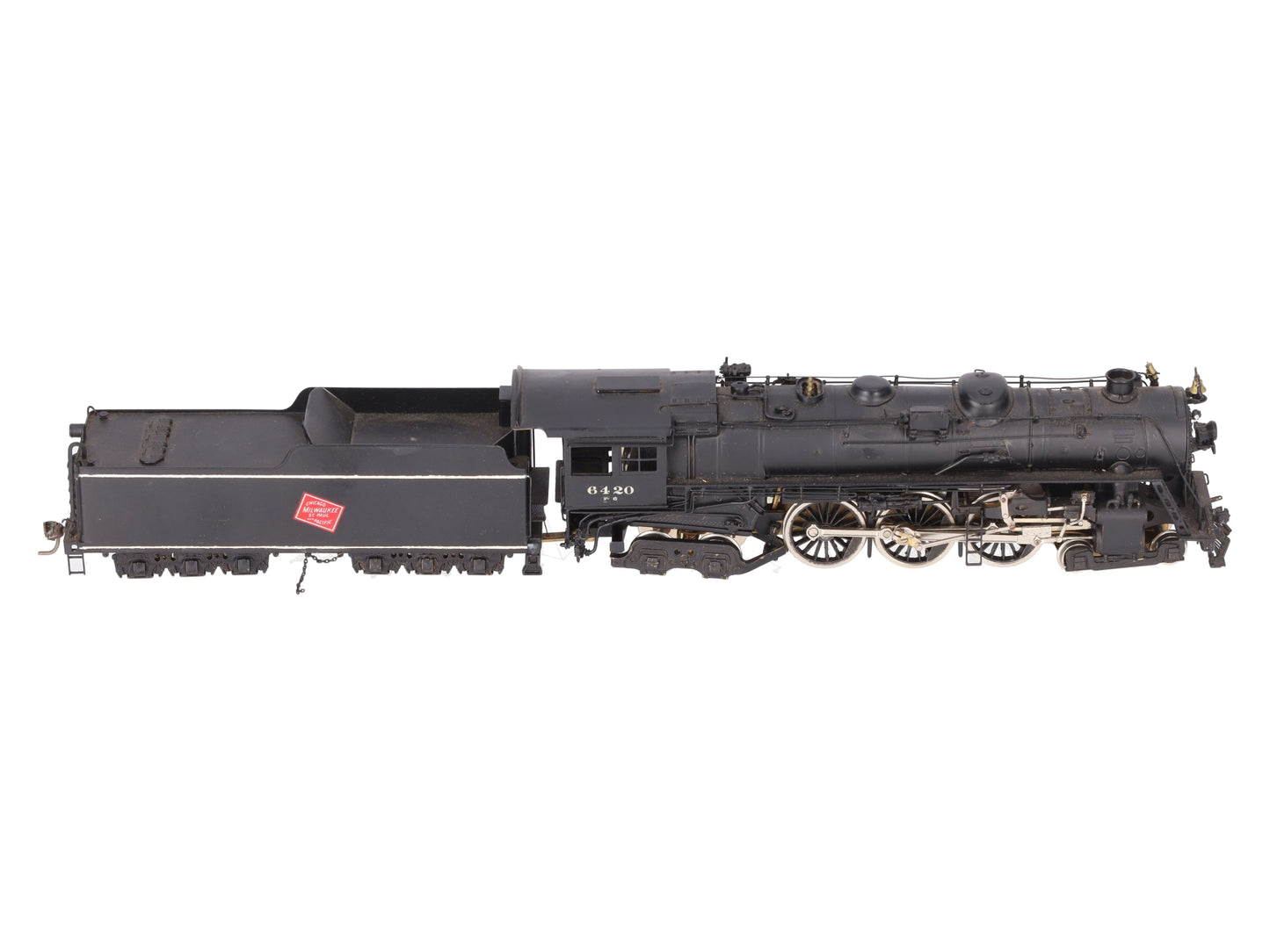 Pacific Fast Mail HO Scale Brass Milwaukee F6a 4-6-4 Steam Locomotive & Tender/Box