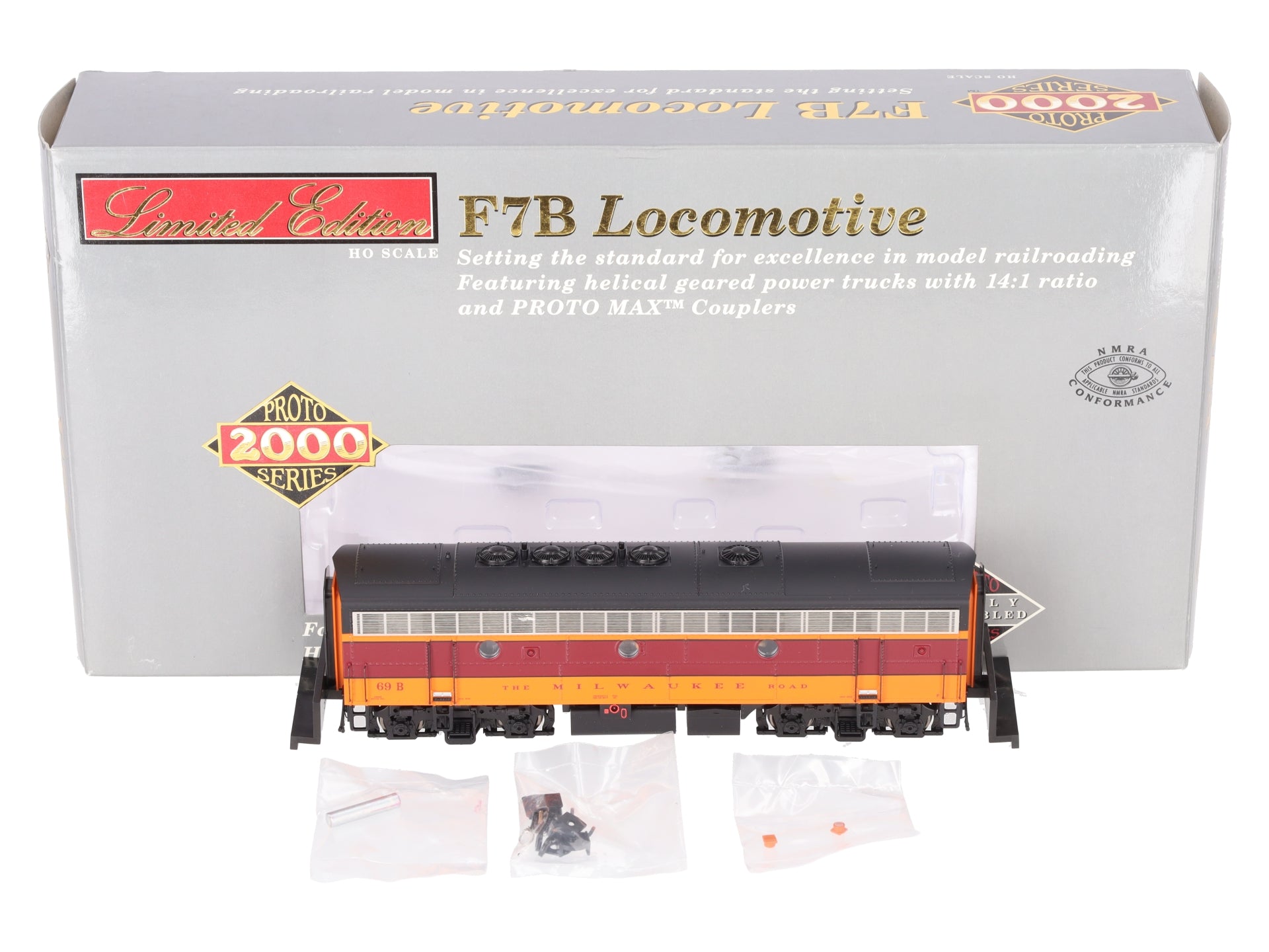 Proto 2000 920-40623 HO Milwaukee Road EMD F7B Diesel Locomotive with DCC LN/Box