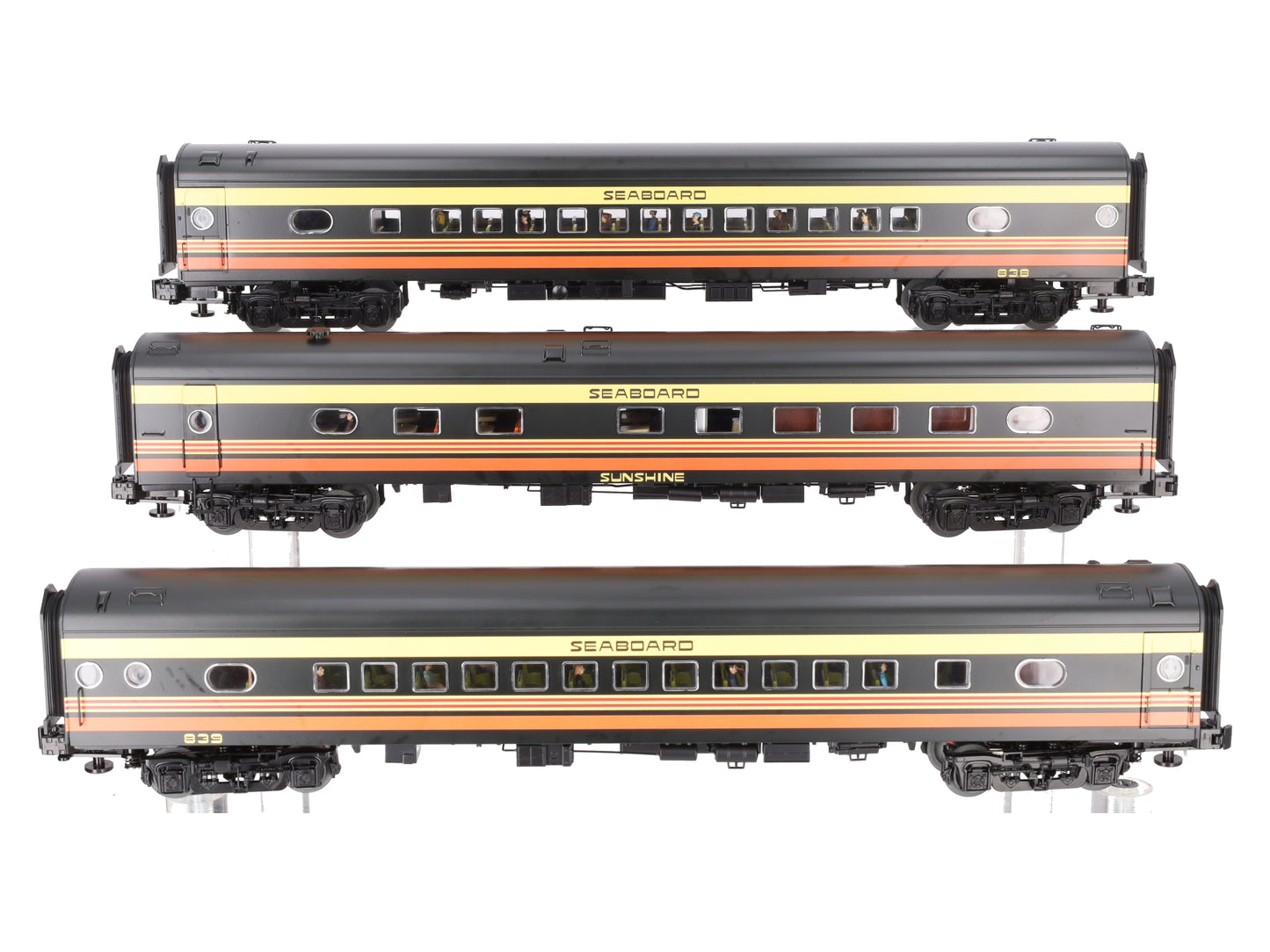 Lionel 2427500 BTO Seaboard 18" Aluminum Passenger Cars (Set of 3) LN/Box