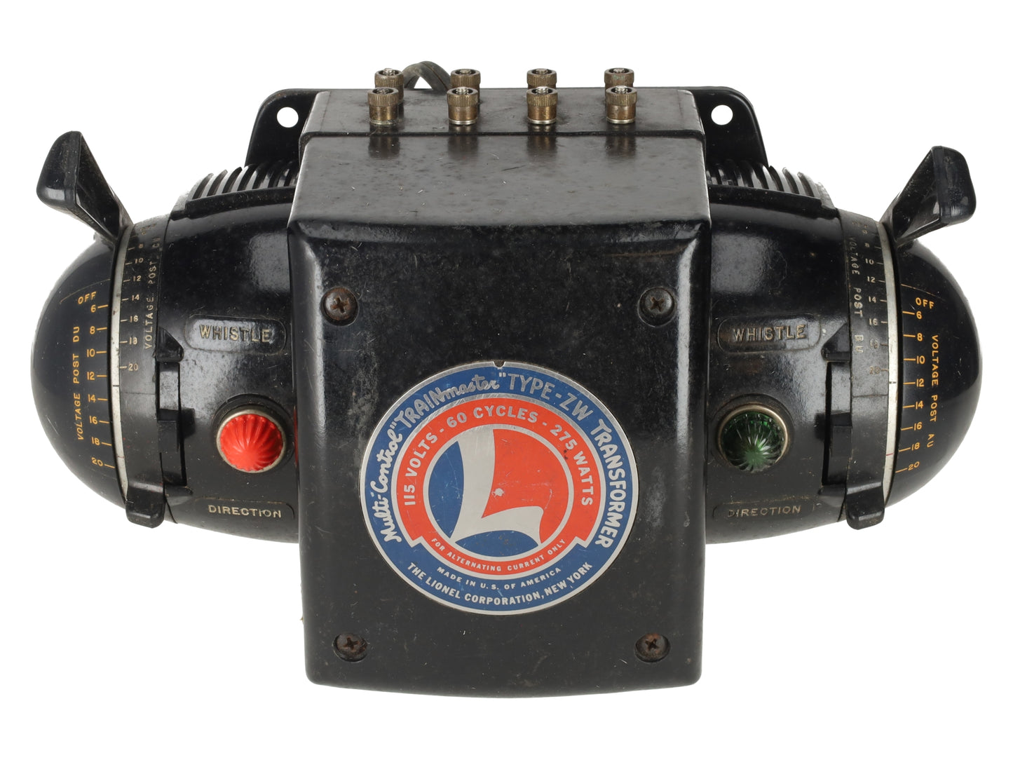 Lionel ZW O Gauge Vintage Trainmaster 275 Watt Transformer with Whistle VG